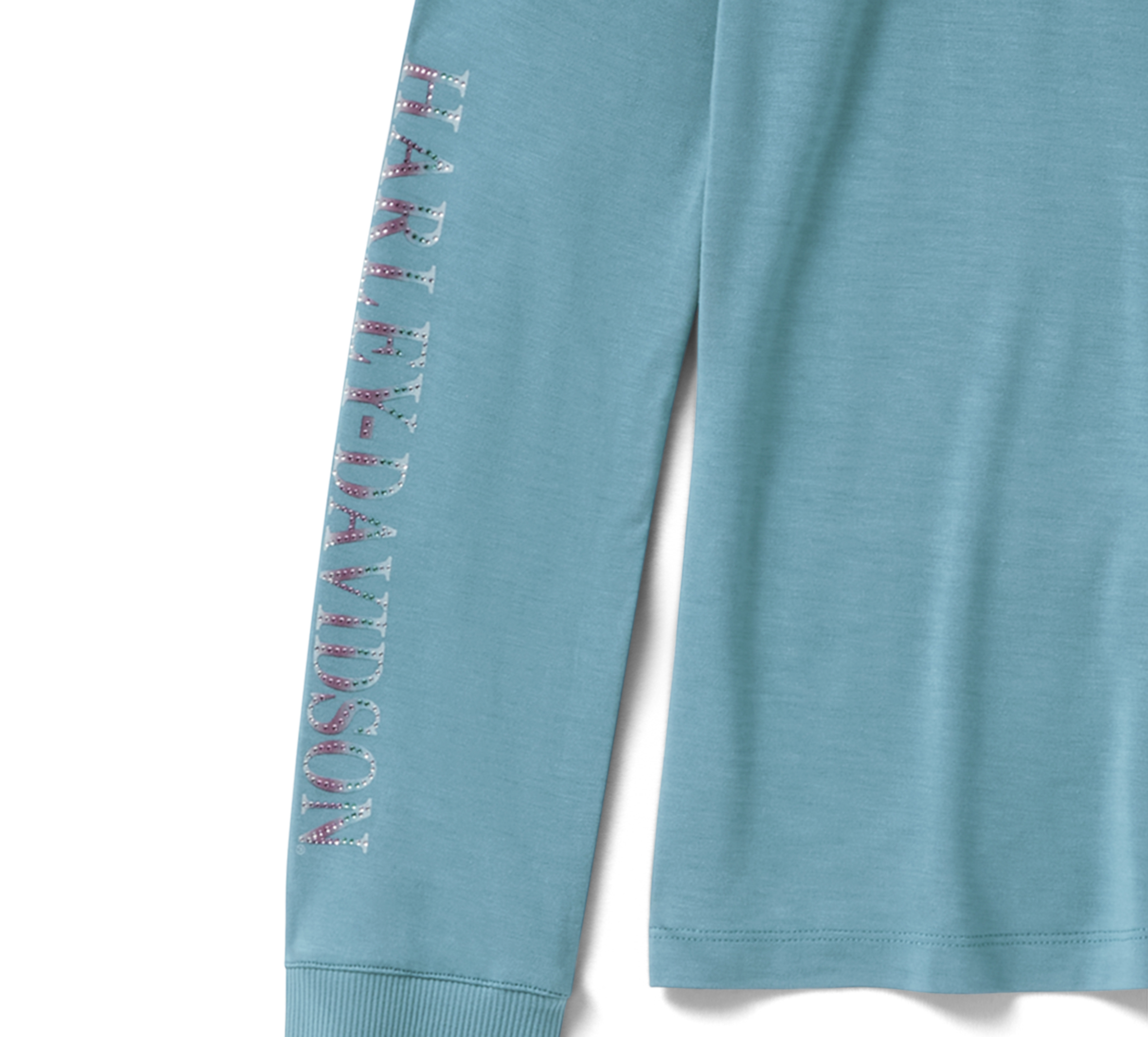 Women's Winged Bling Long Sleeve - Rustic Teal | Harley-Davidson USA