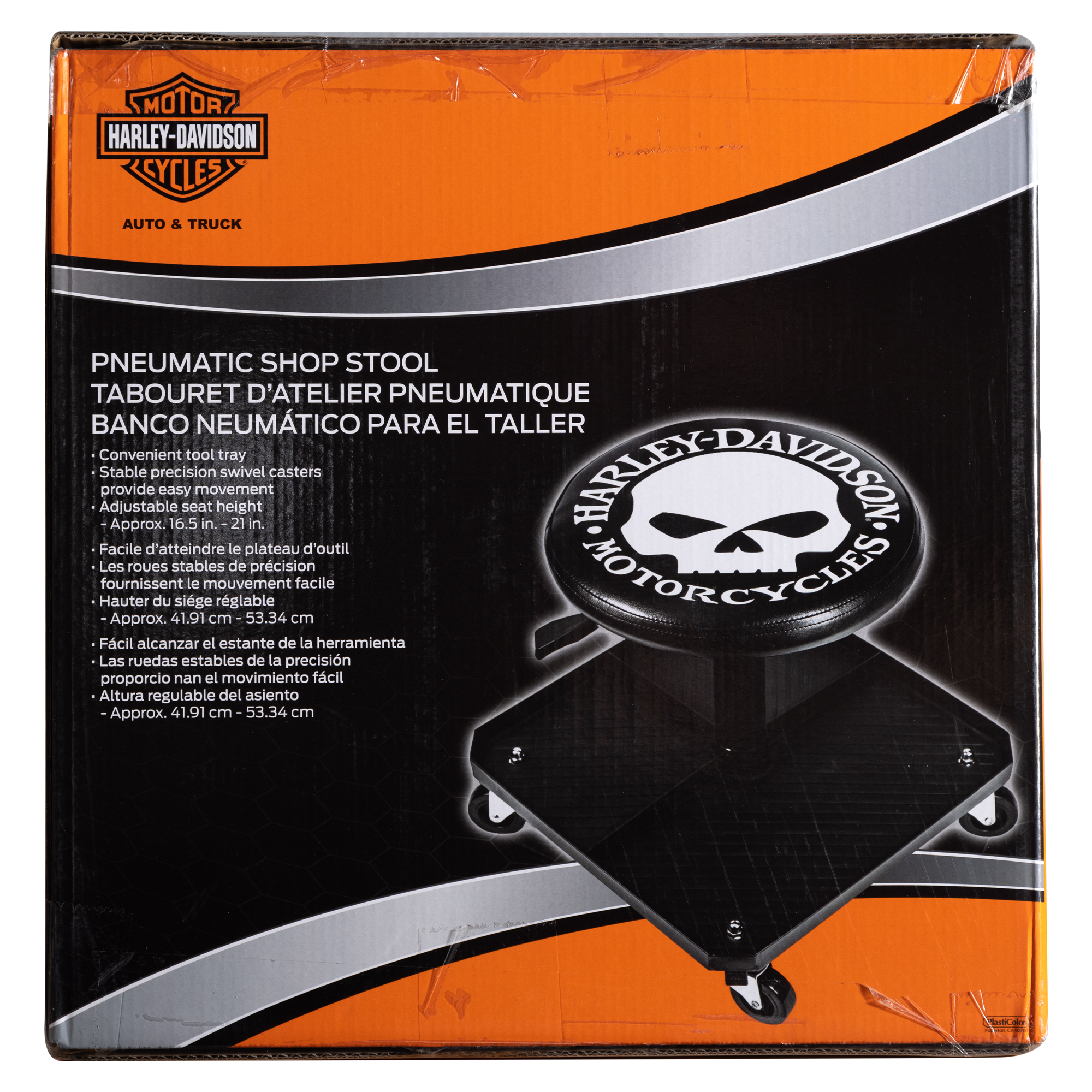 Skull Shop Pneumatic Stool
