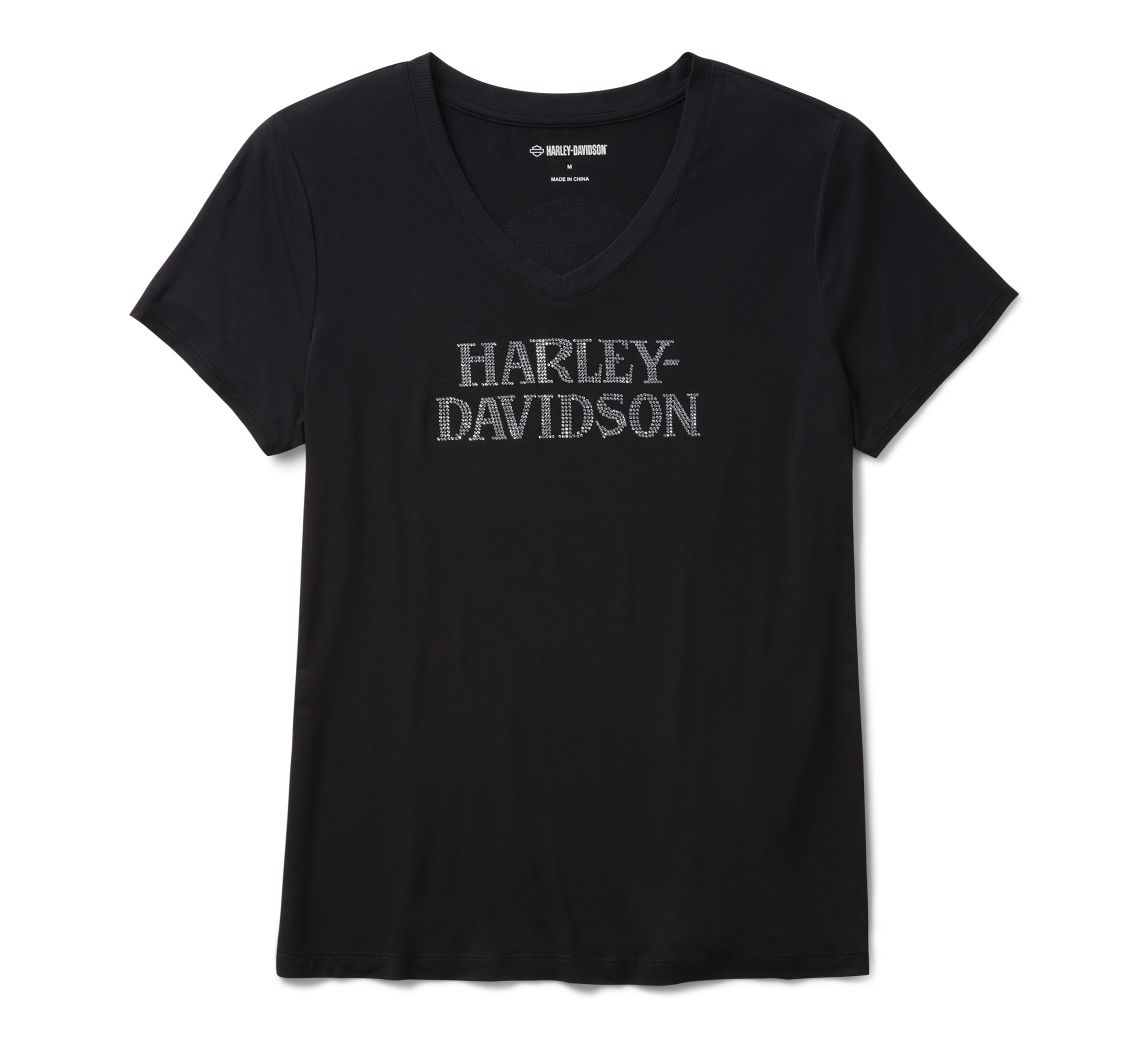 Women's Willie G Skull Bling V-neck