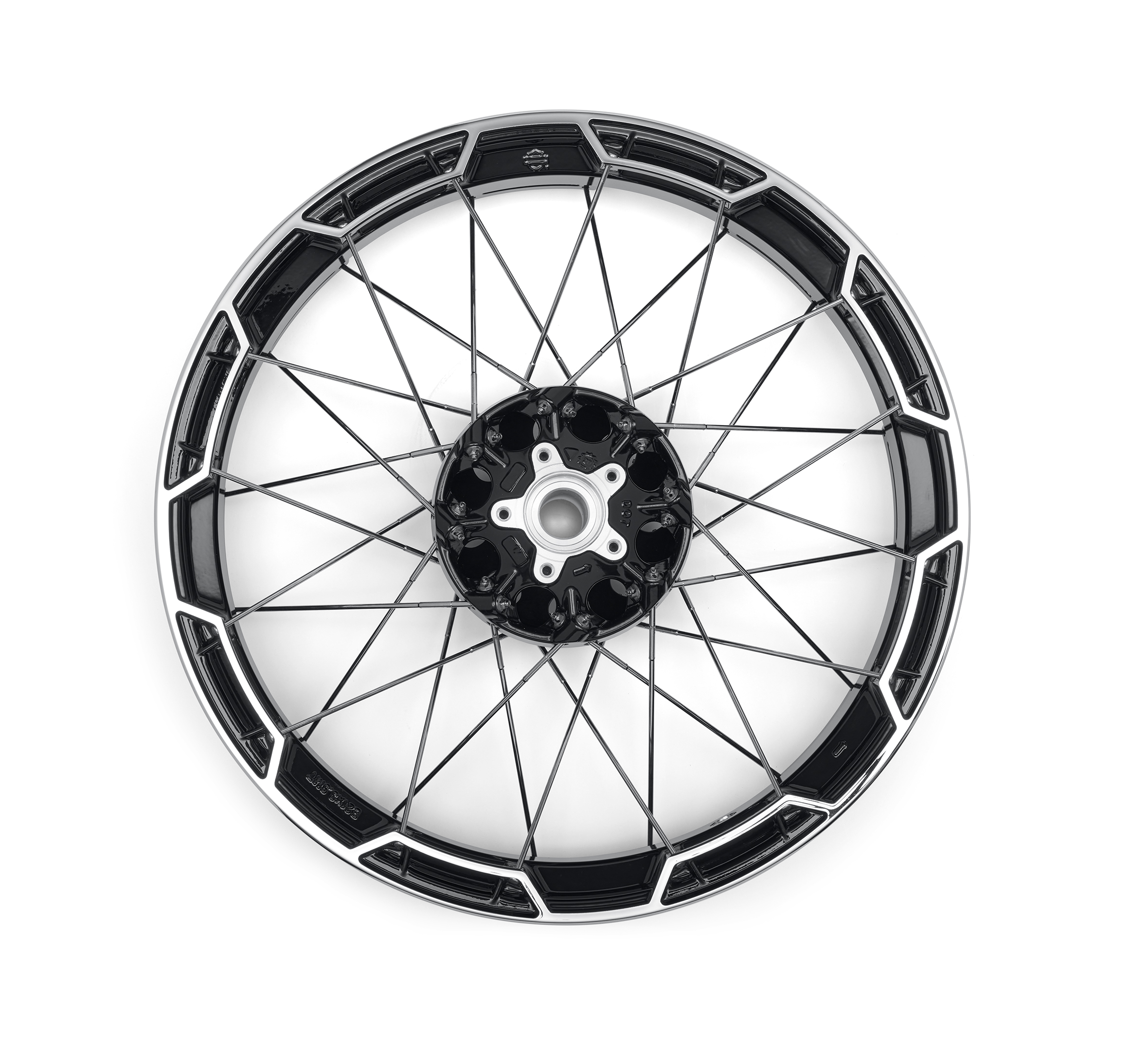 Rayons entrelacés coulés Combo de 21 po. Combo coulée et lacée avant de  Ensemble de roue arrière