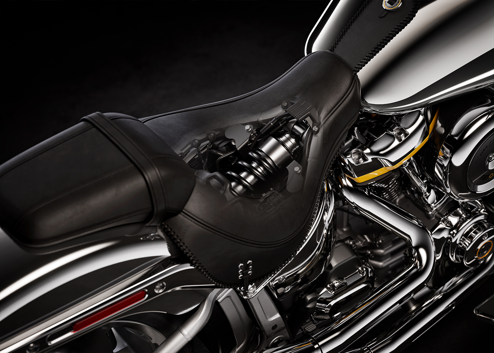 2025 Fat Boy Gray Ghost Retuned Rear Suspension