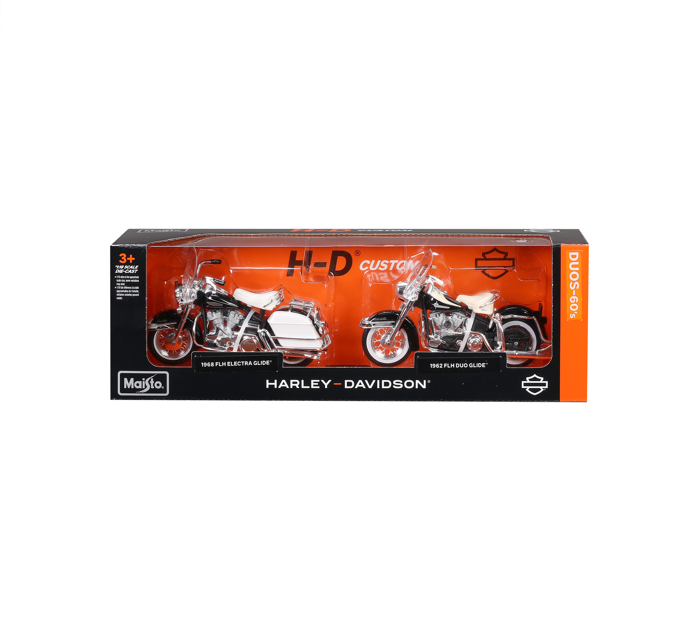 1:18 H-D Duos - 60s 68 Electra Glide / 62 Duo Glide | Harley