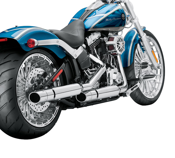 Screamin' Eagle Street Cannon Slip-On Mufflers – Softail Shorty Dual 1