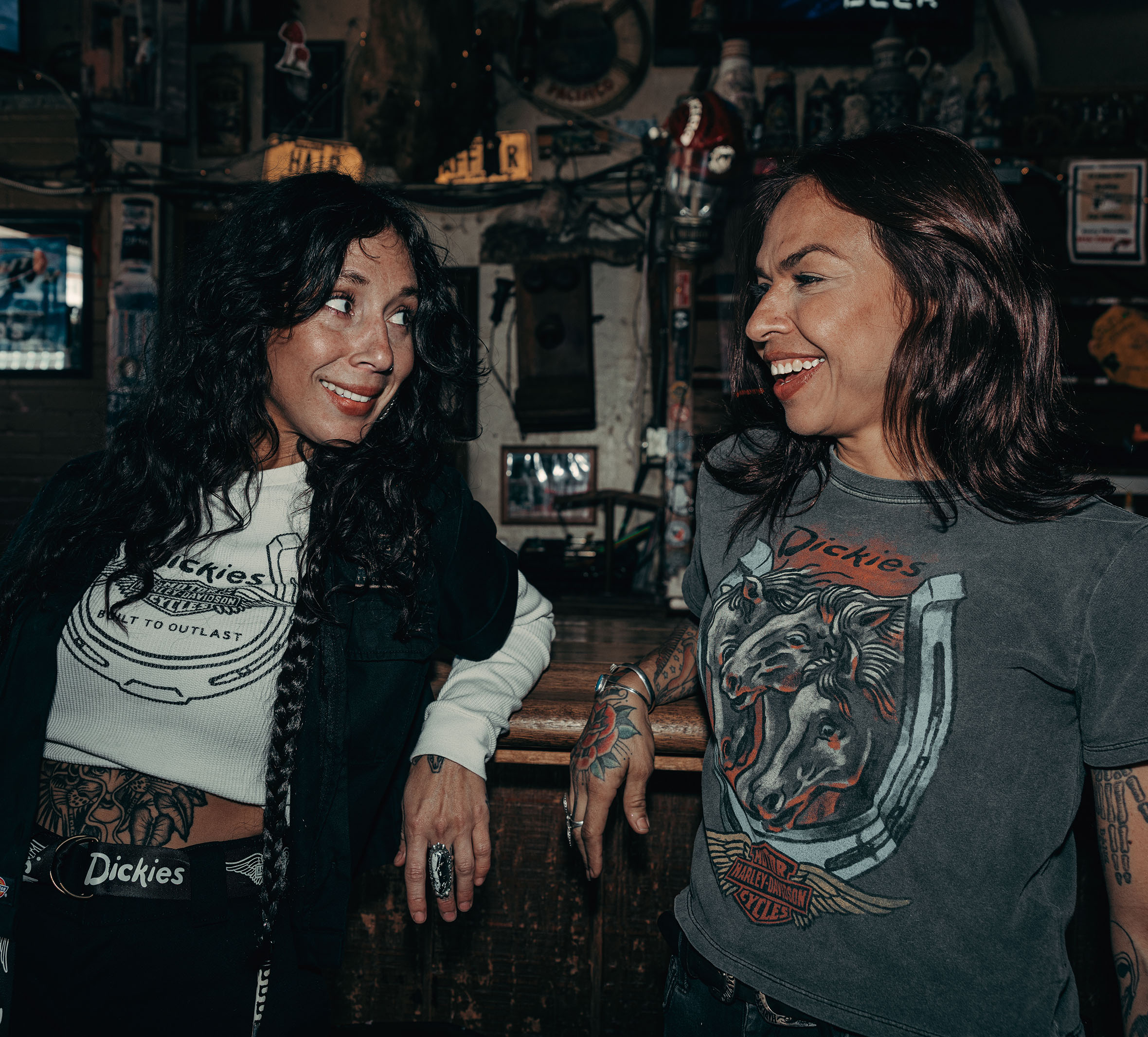 Women's Dickies x H-D Triple Horse Boxy Fit Tee