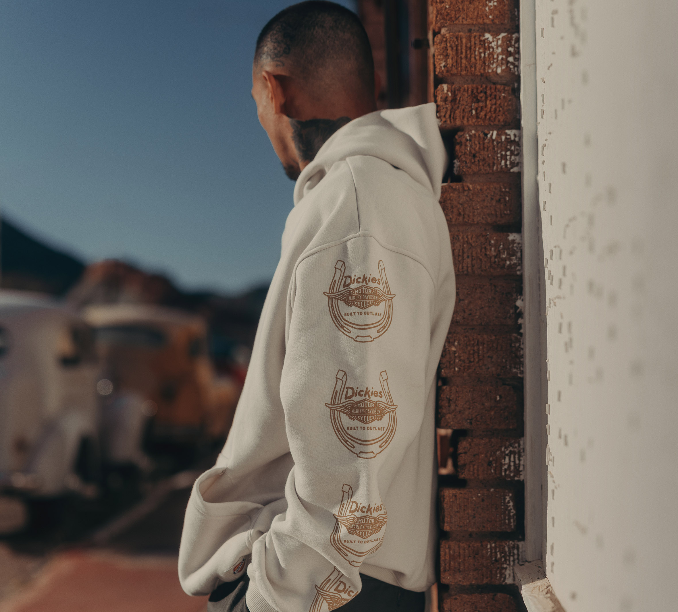 Dickies x H-D Winged Horseshoe Oversized Pullover Hoodie