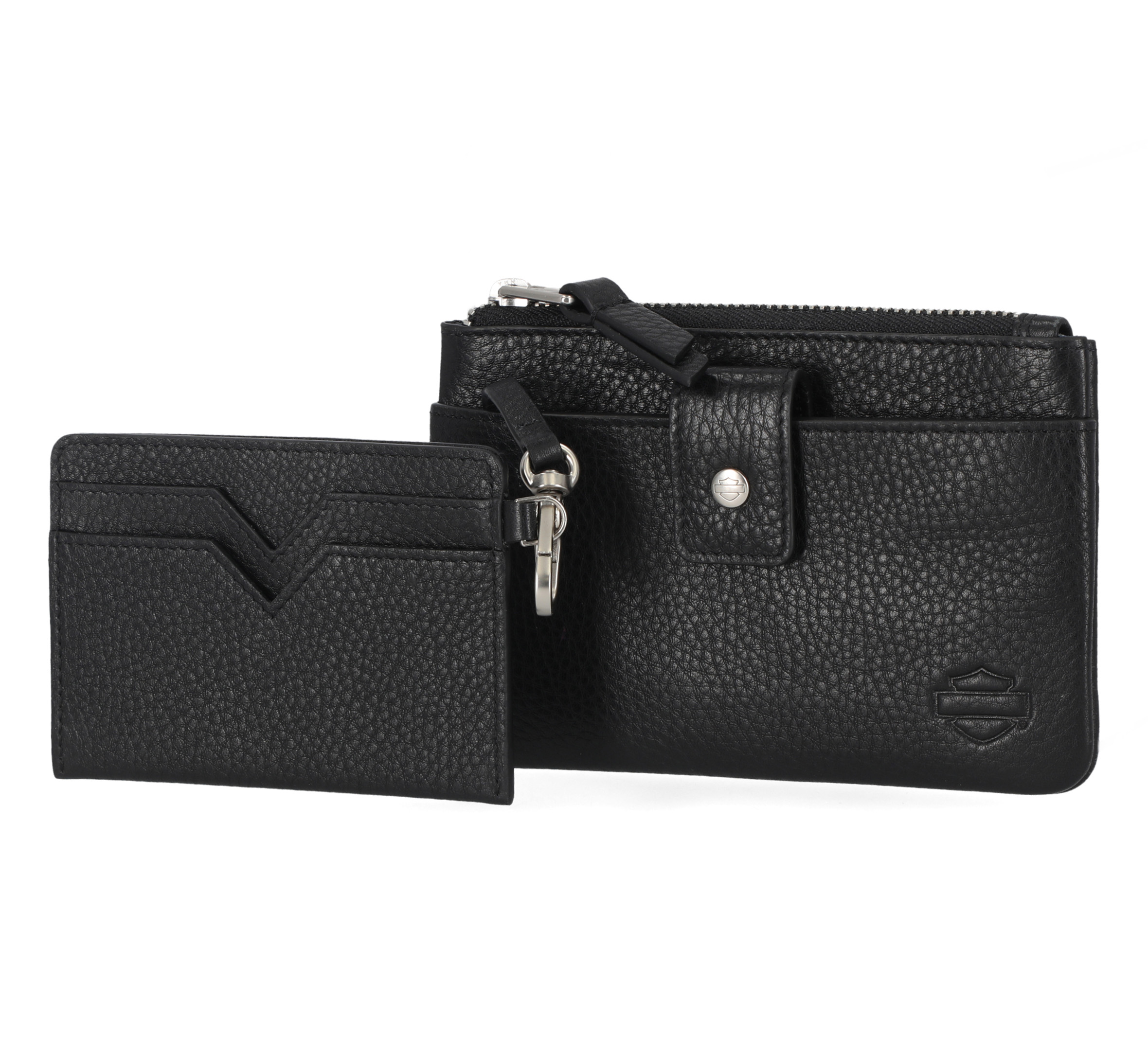 Women's Vintage Rivet Leather Coin Case Wallet