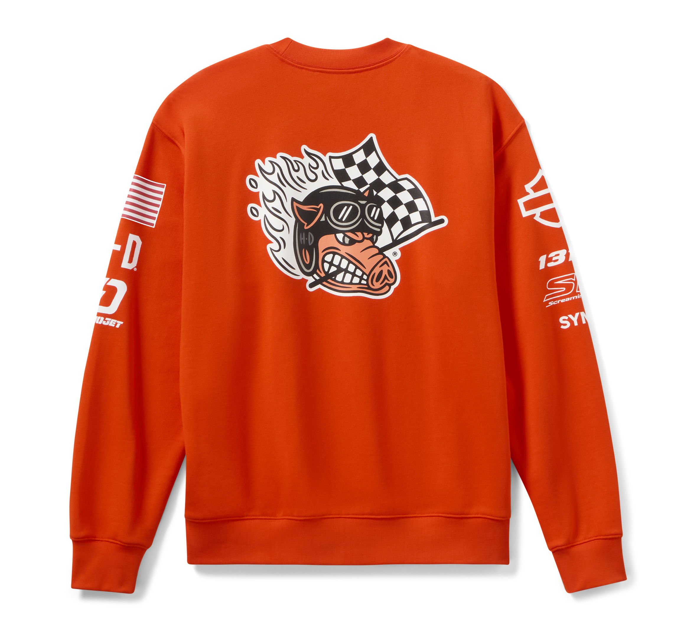 Harley-Davidson Men's #1 Patriotic Pullover Crew Neck