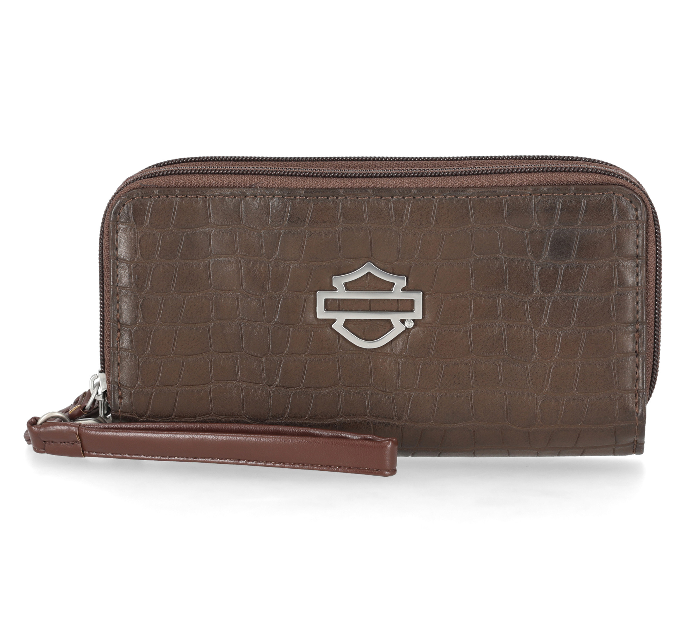 Croco Zip Around Wallet With Wristlet | Harley-Davidson USA