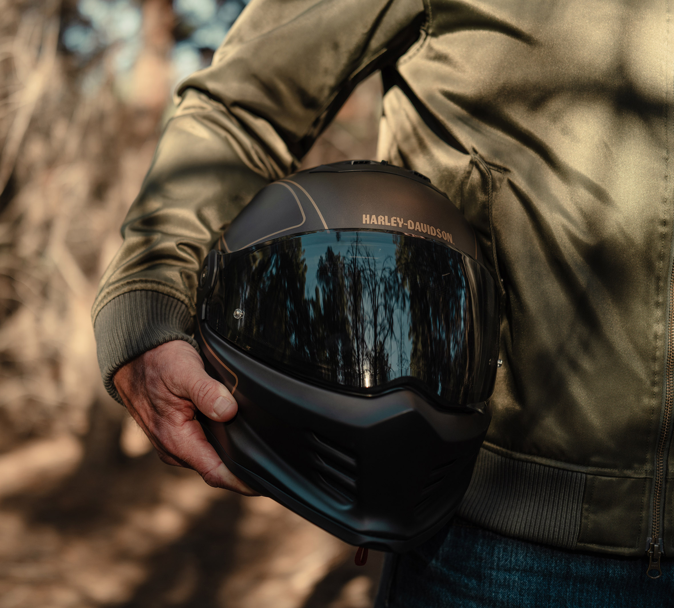 Willie G Dark Custom Division X15 Full Face Helmet | Harley