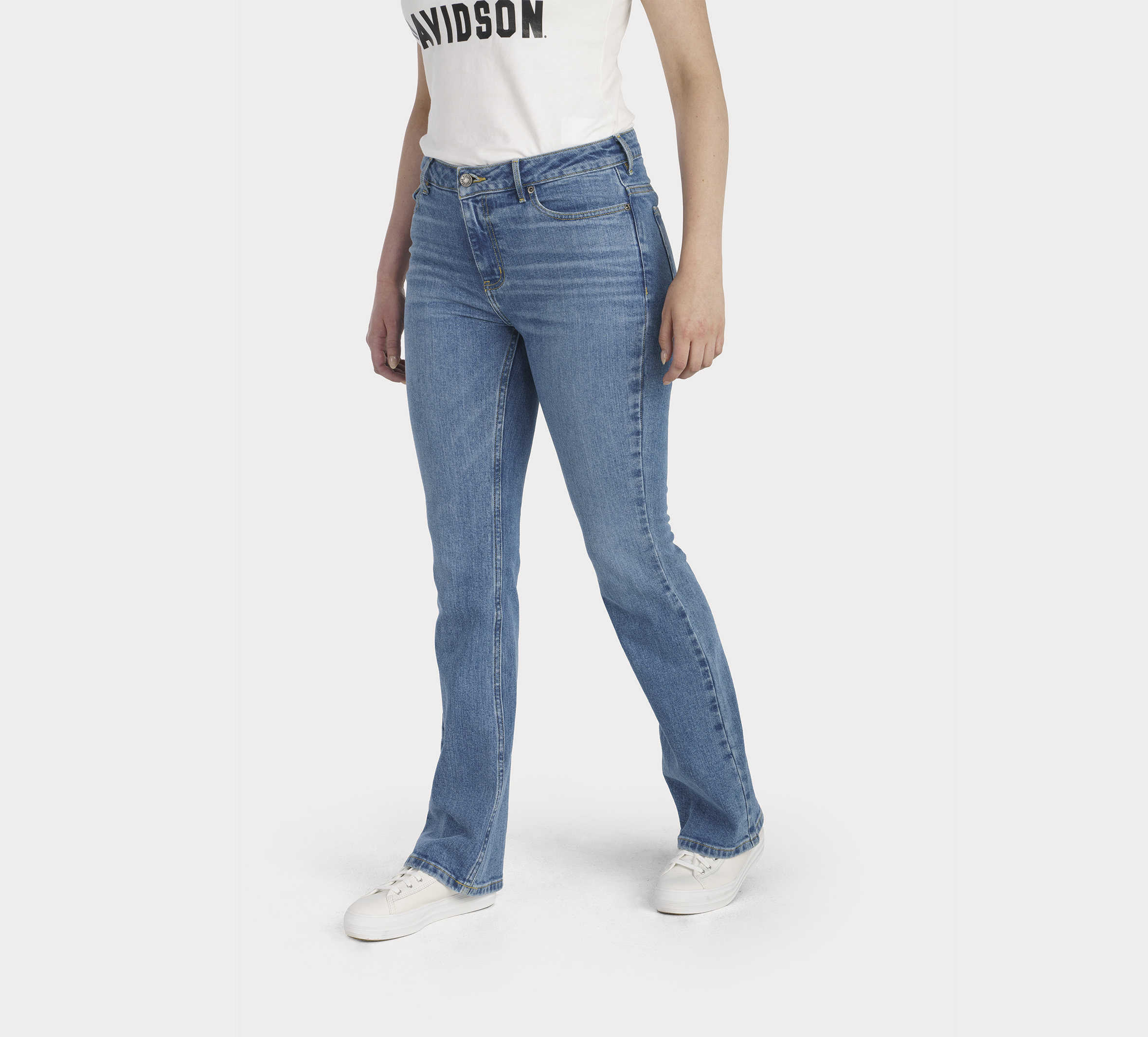 Women's Harley-Davidson High Rise Boot Cut Jeans