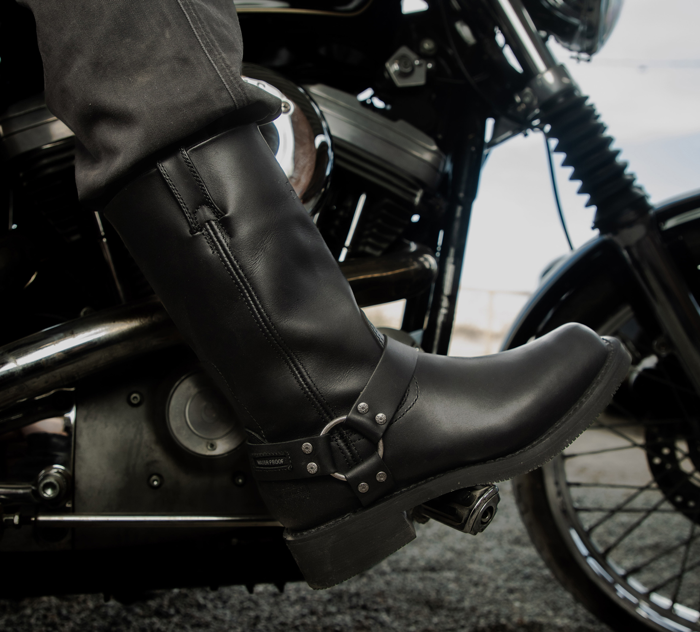 Men's Hustin Waterproof Leather Riding Boots