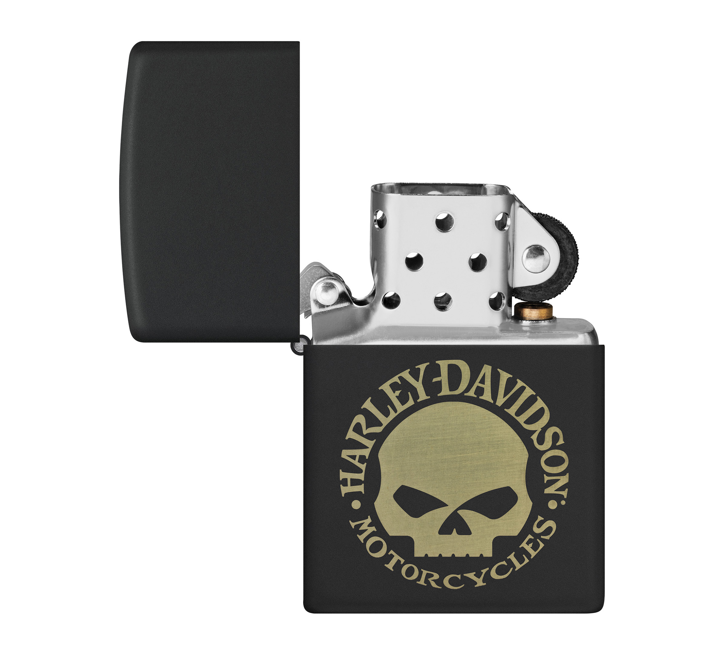 Harley-Davidson Willie G Skull Zippo Black Matte Windproof Lighter