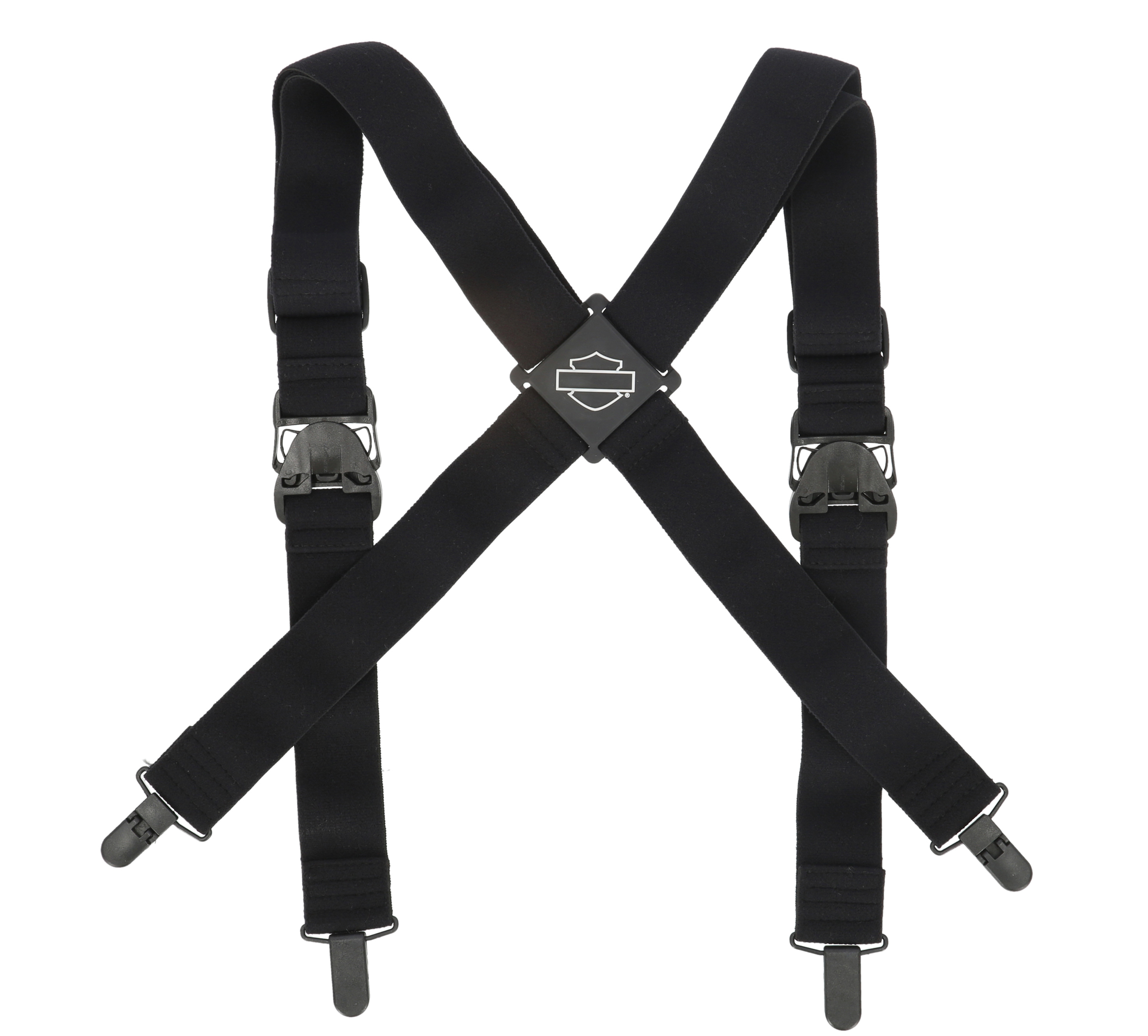 Bar & Shield Suspenders in Black