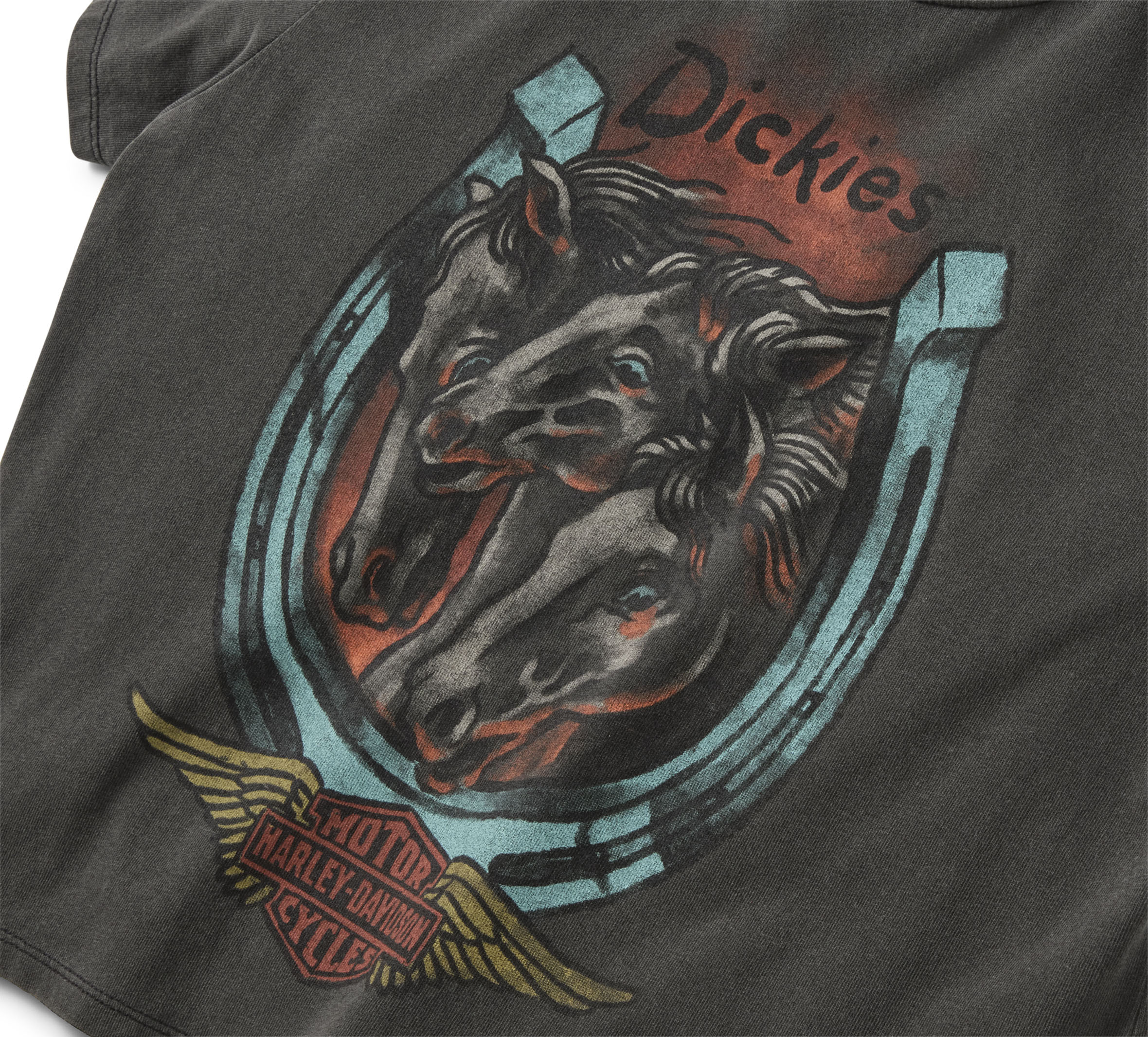 Women's Dickies x H-D Triple Horse Boxy Fit Tee