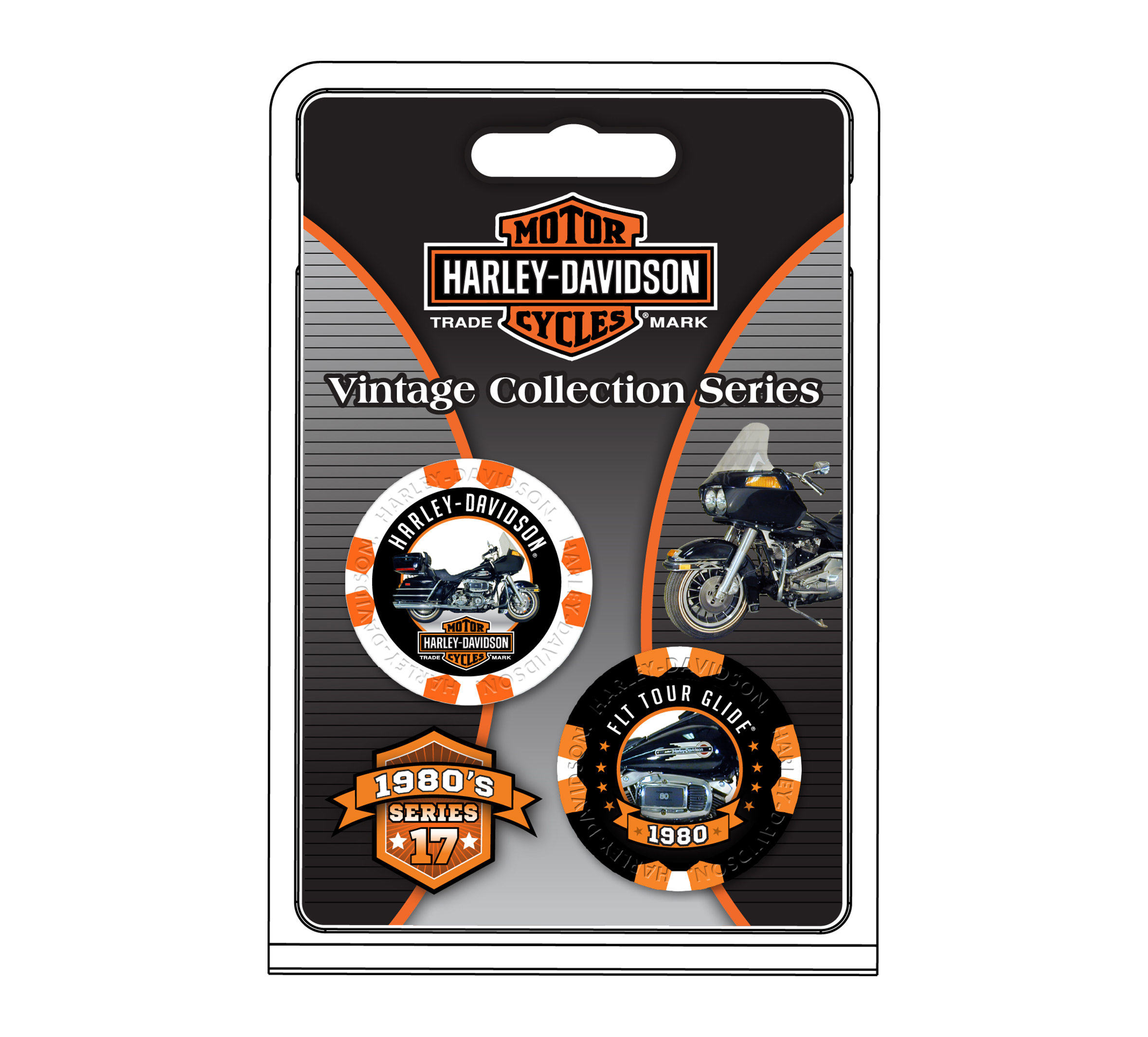H-D Limited Edition Vintage Collection Poker Chip Series 17 1980 FLT Tour Glide®
