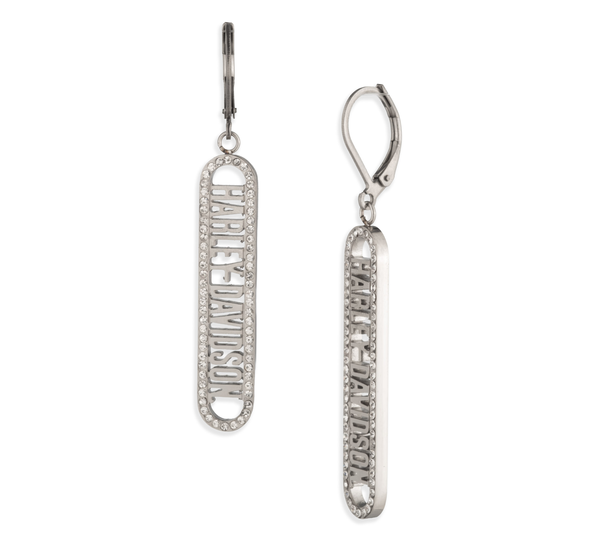 Women's Harley-Davidson® Script Drop Earrings | Harley-Davidson USA