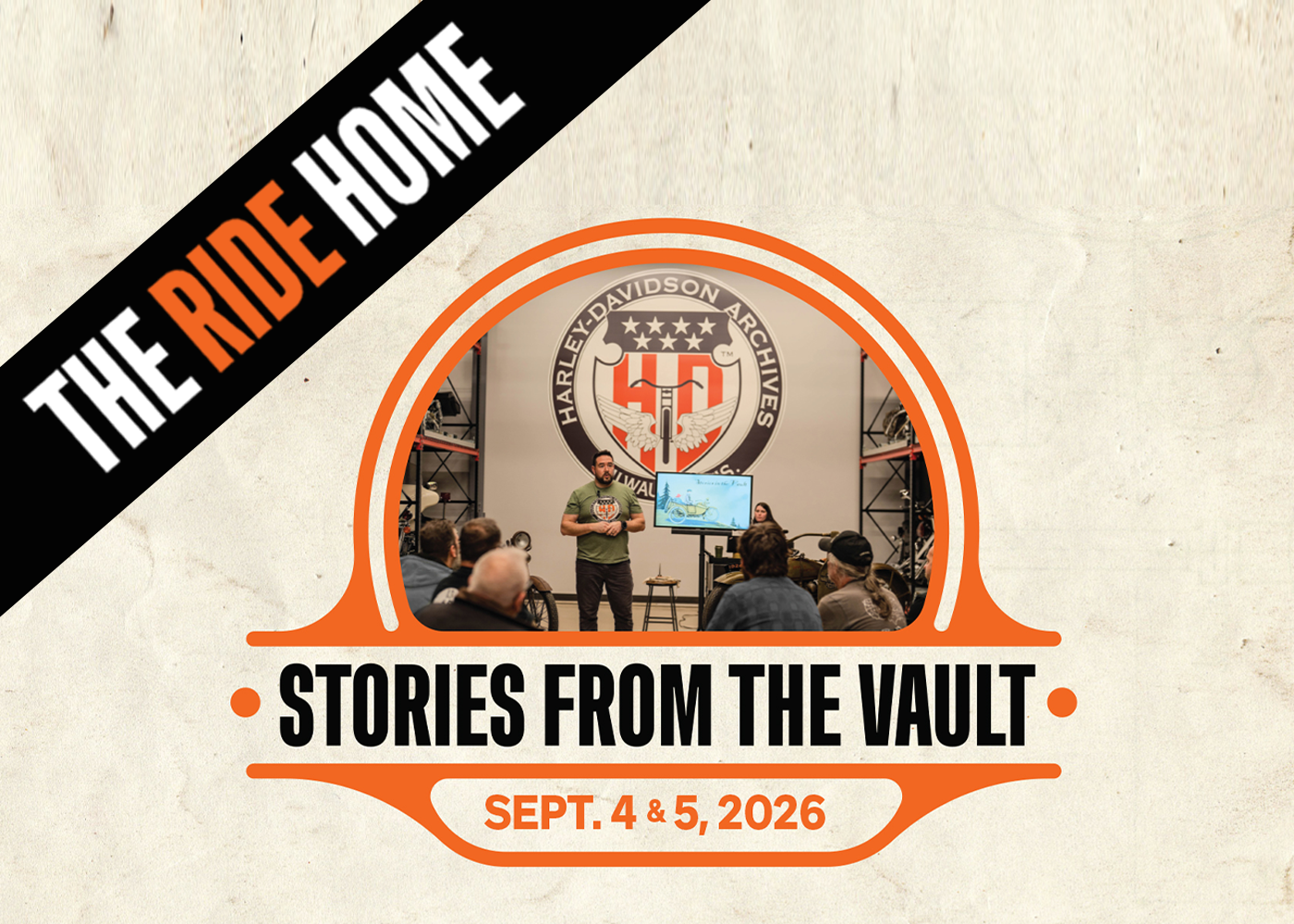 The Ride Home promotional graphic for Stories From the Vault Archives presentation