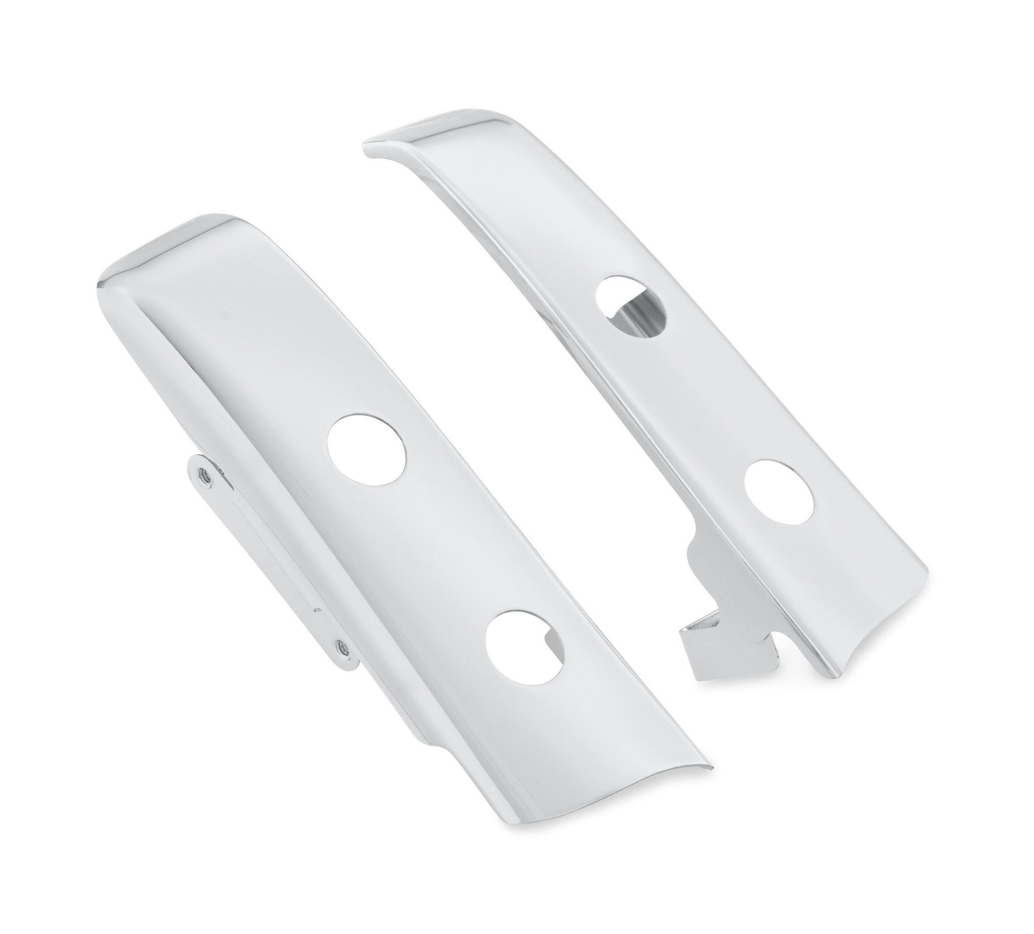 Chrome Slotted Saddlebag Filler Strip Kit