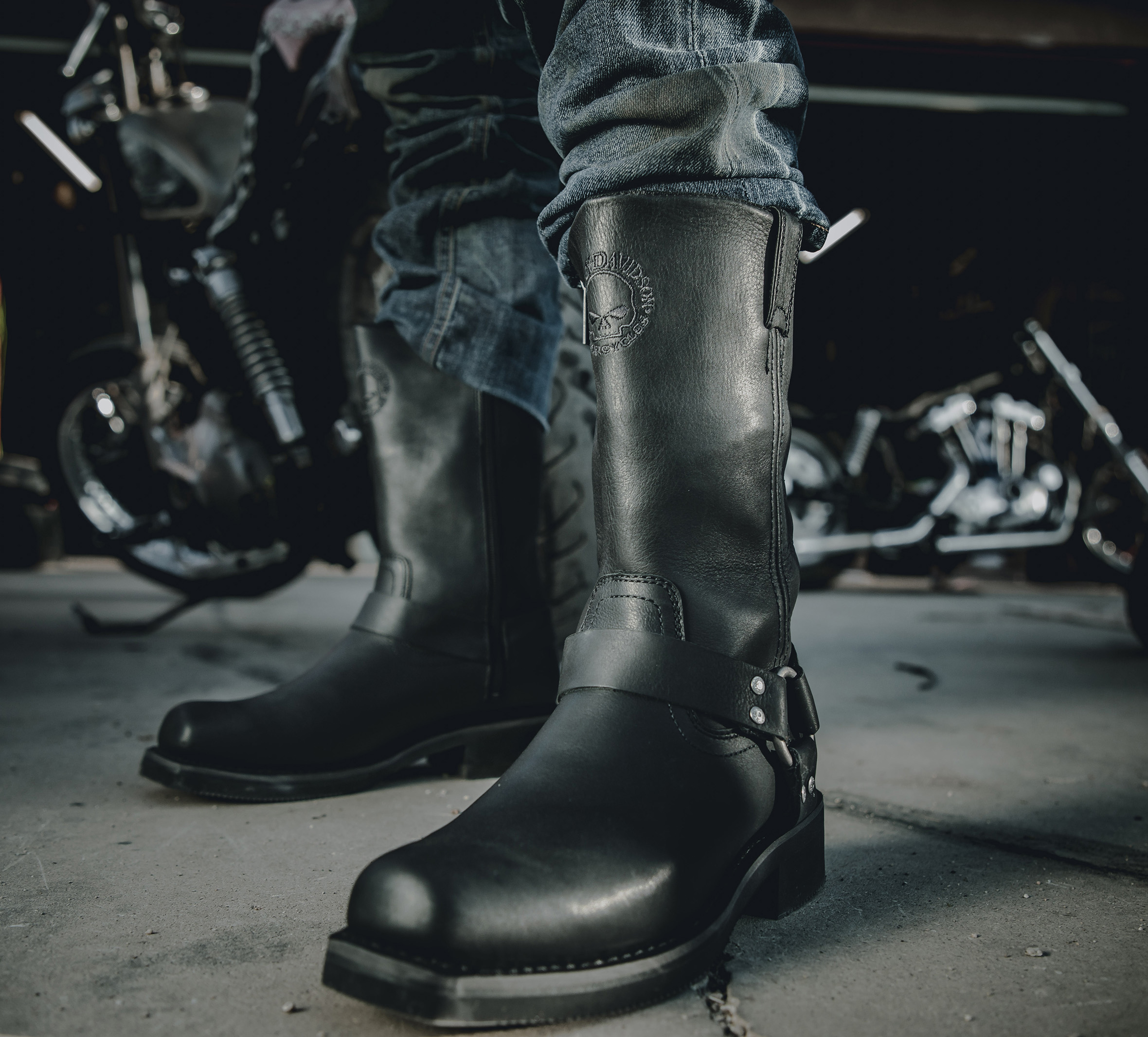 Men's Hustin Waterproof Riding Skull Boot