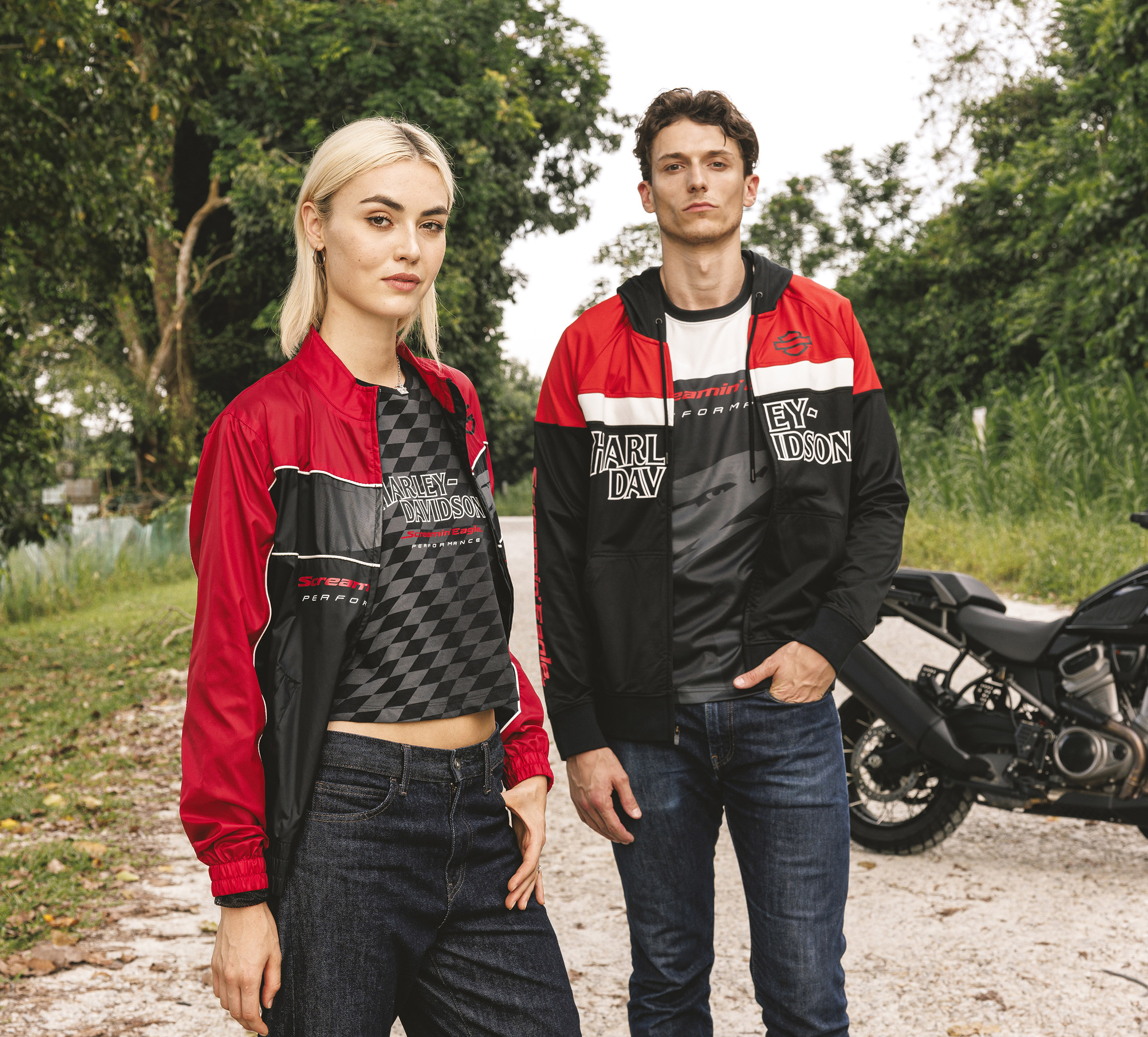 Men's Screamin' Eagle Color Blocked Hoodie