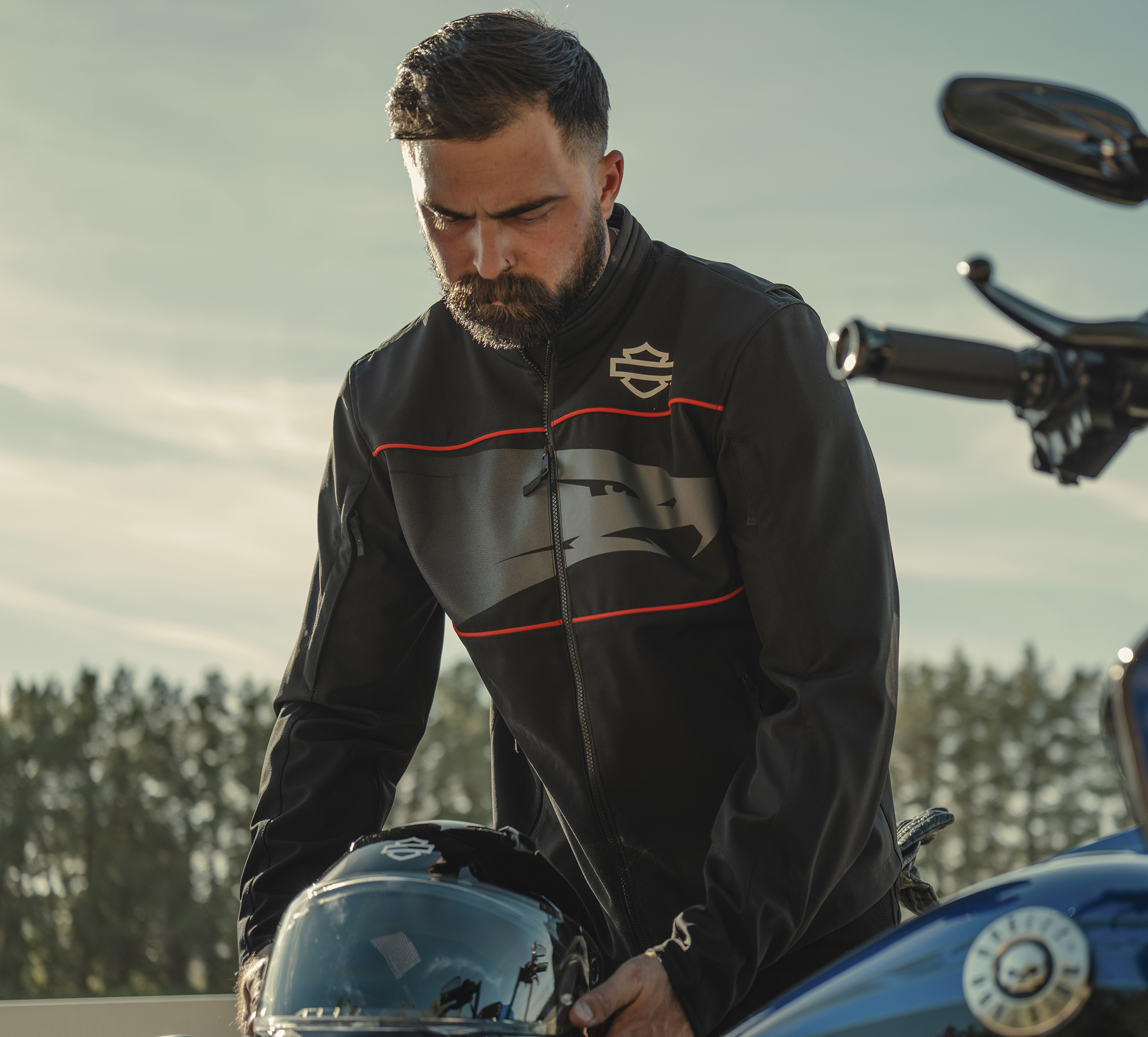 Men's Screamin' Eagle Soft Shell Riding Jacket