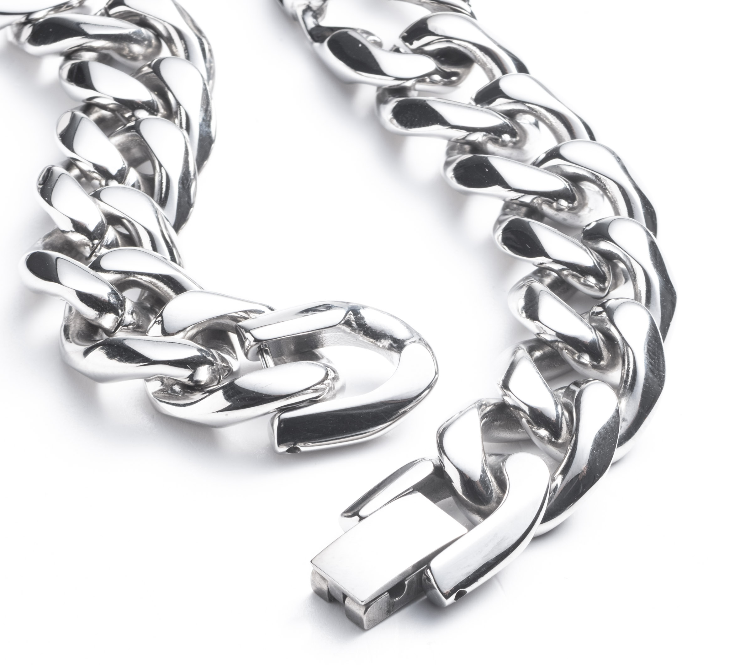 Men's Banner Curb Link Chain Necklace