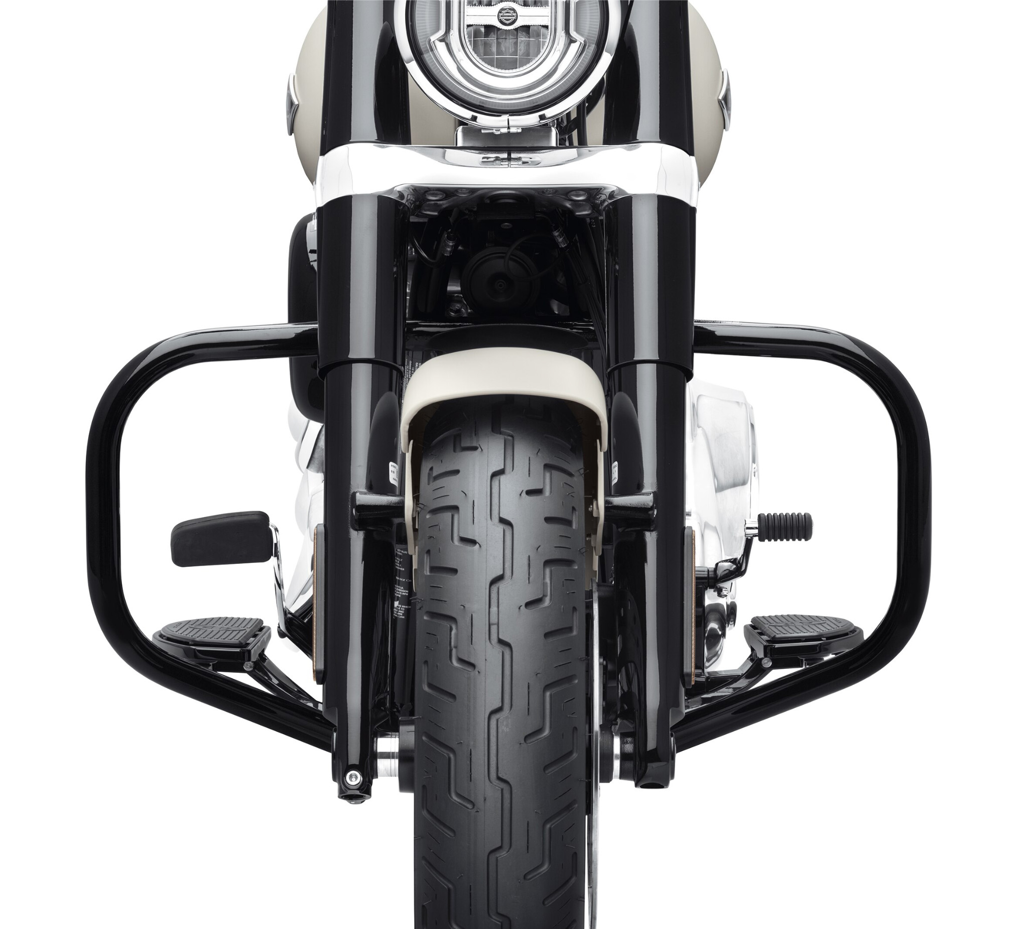 thumbnail image 2 of 1.25" Engine Guard Highway Crash Bar For Harley Sportster XL 883 1200 (2004-2022) – Gloss Black – TCMT 2 of 5