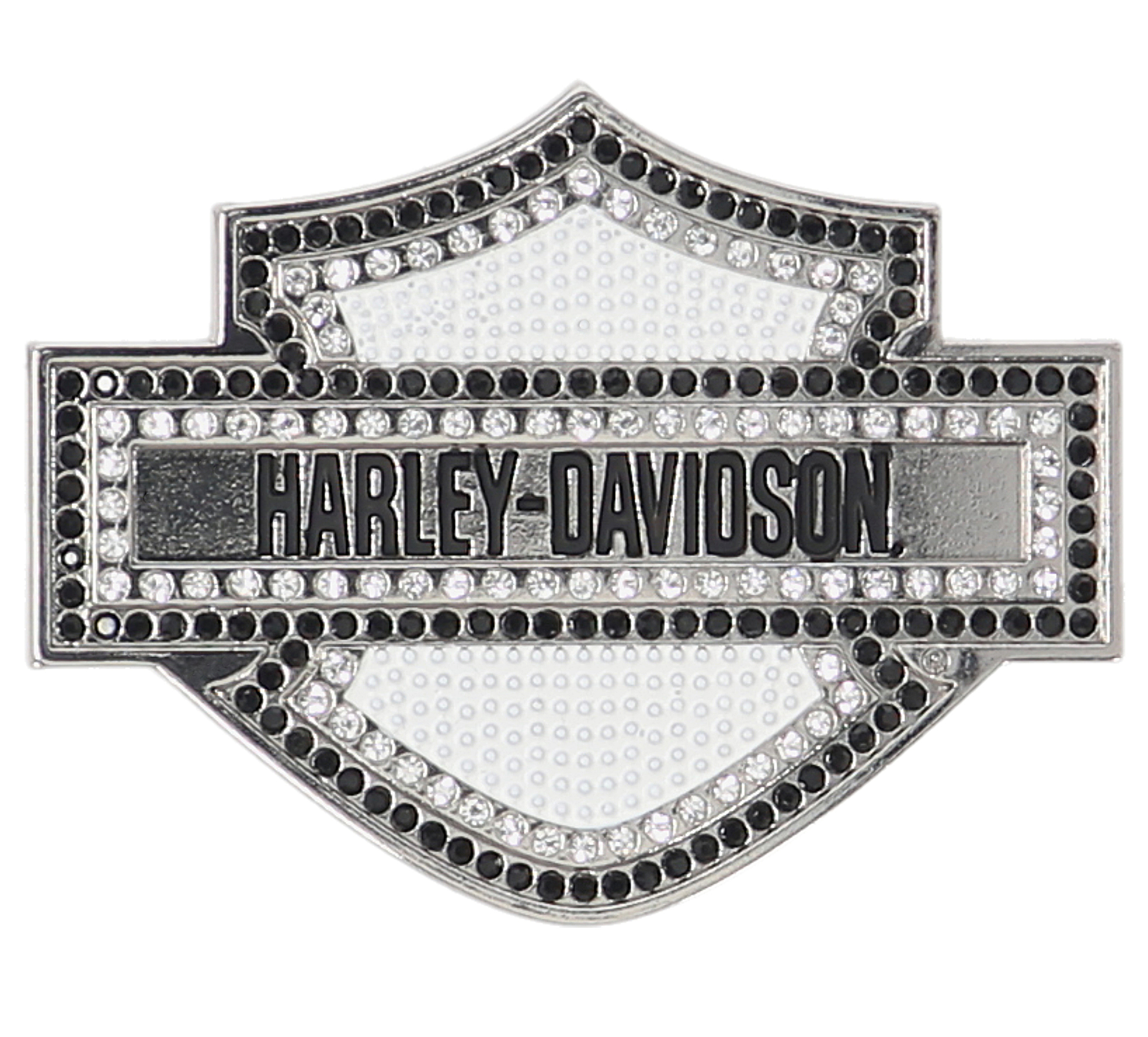 Bar & Shield Rhinestone Buckle
