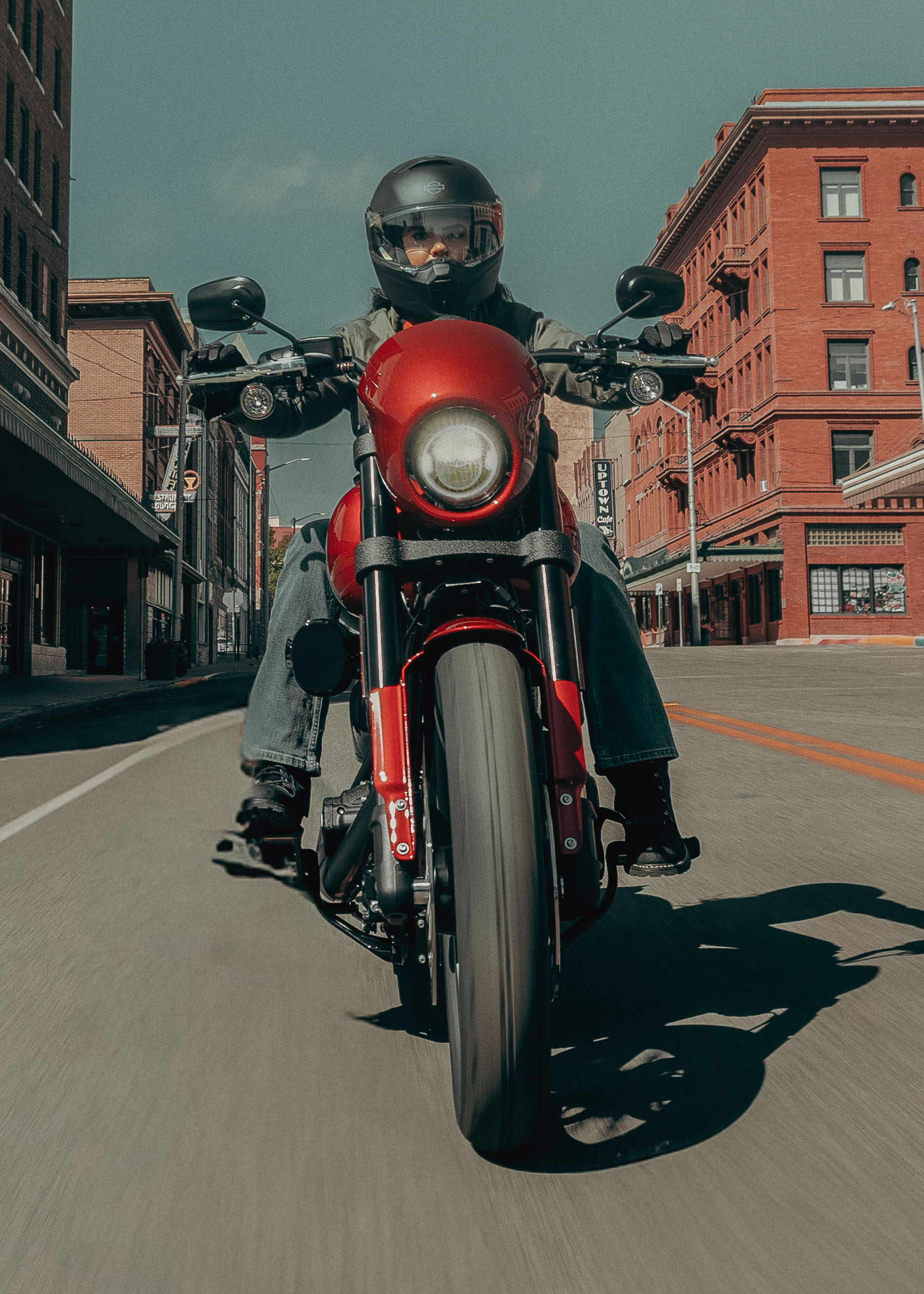 2025 Low Rider S motorcycle riding shot