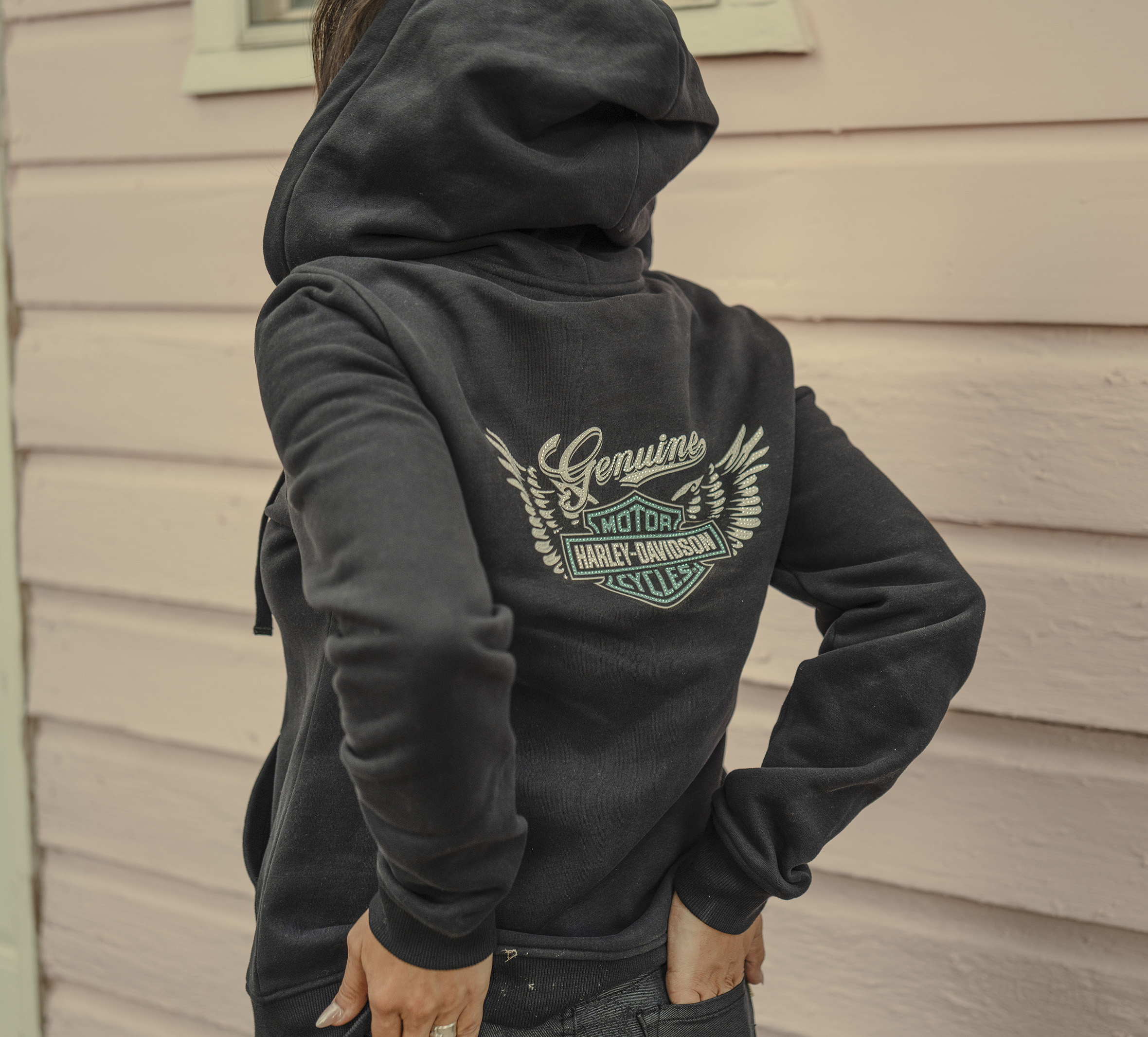 Women's Winged Bling Full Zip Hoodie | Harley-Davidson USA