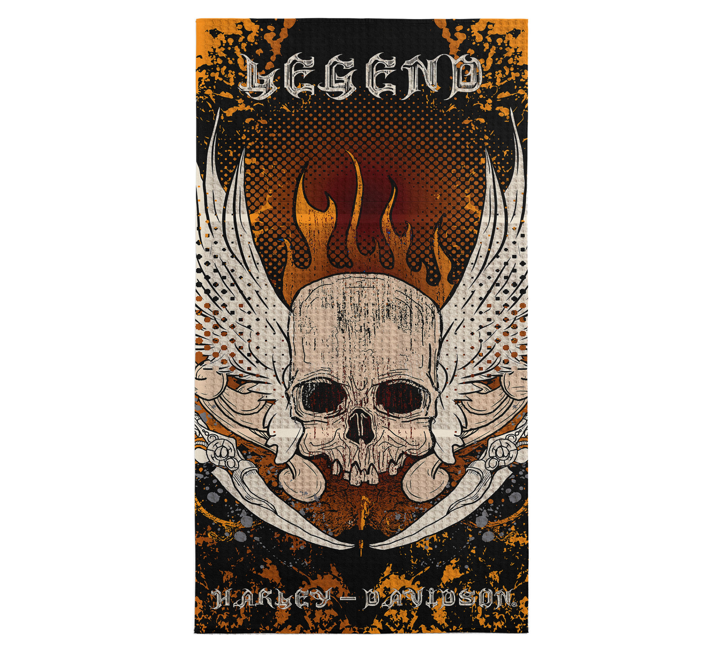 Outlaw Sand Free Waffle Weave Beach Towel | Harley-Davidson USA