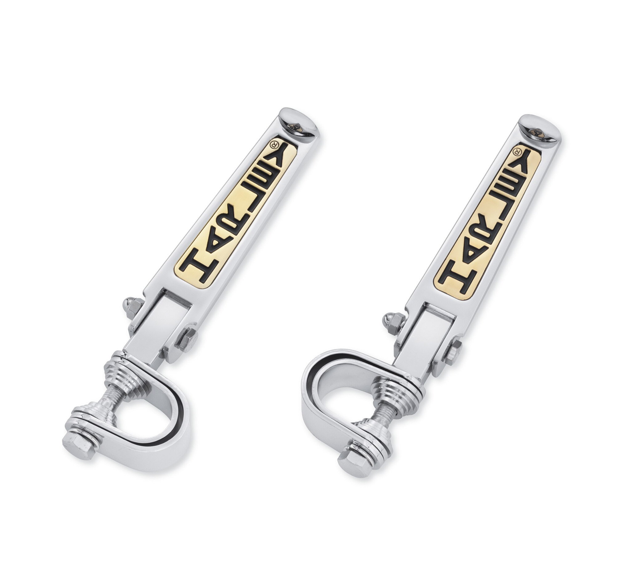 Repose-pieds custom avec script Harley