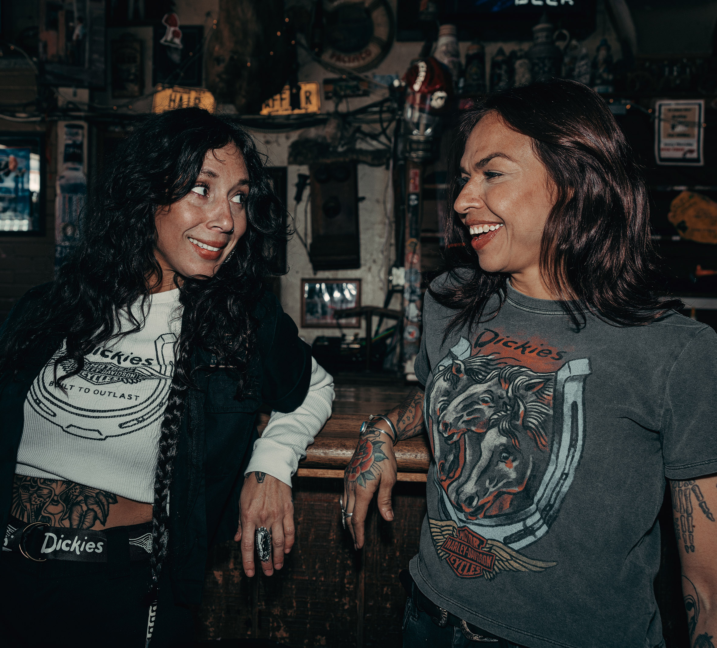 Women's Dickies x H-D Winged Horseshoe Thermal Long Sleeve