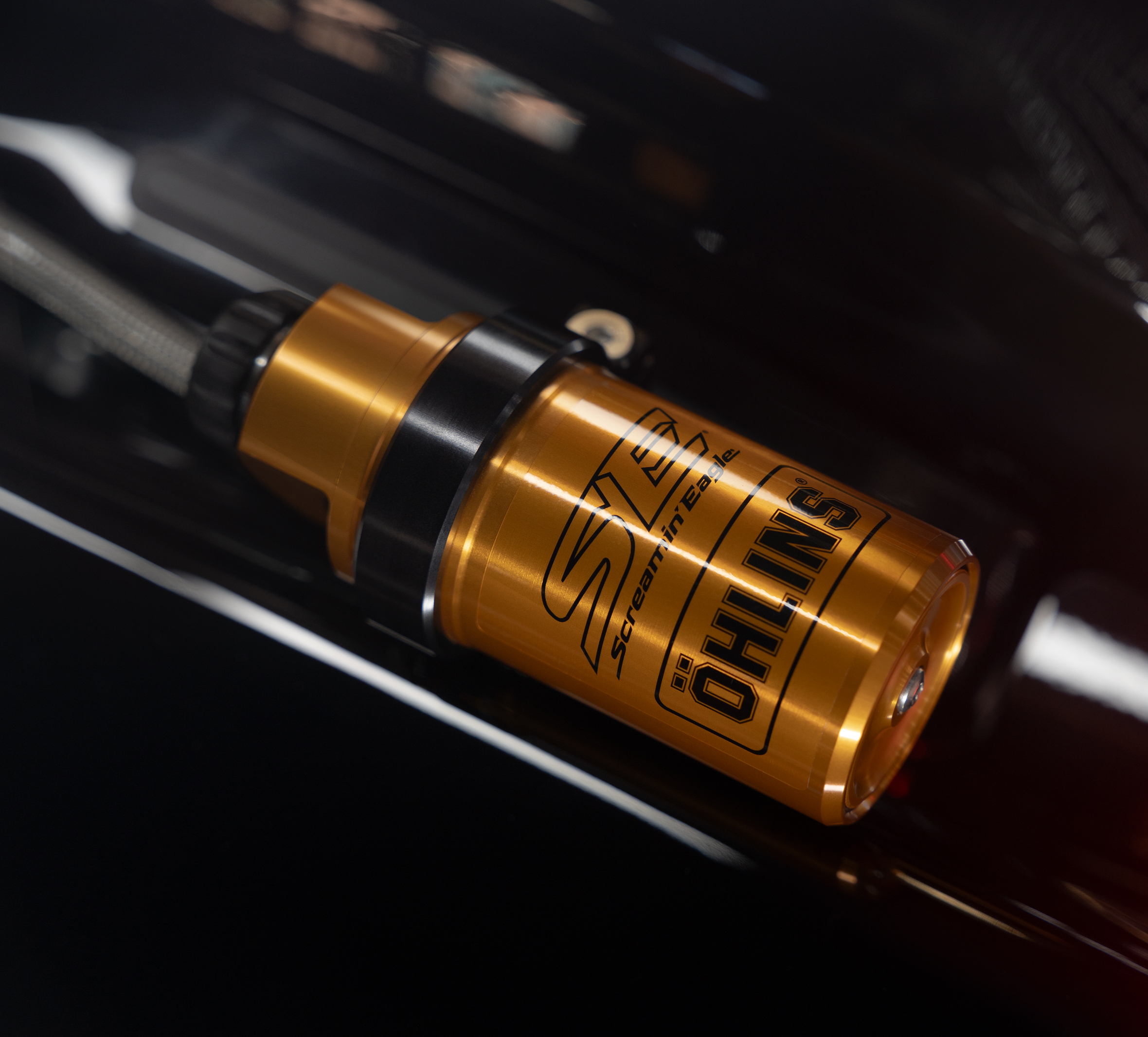 Screamin' Eagle/Öhlins Remote Reservoir Rear Shocks