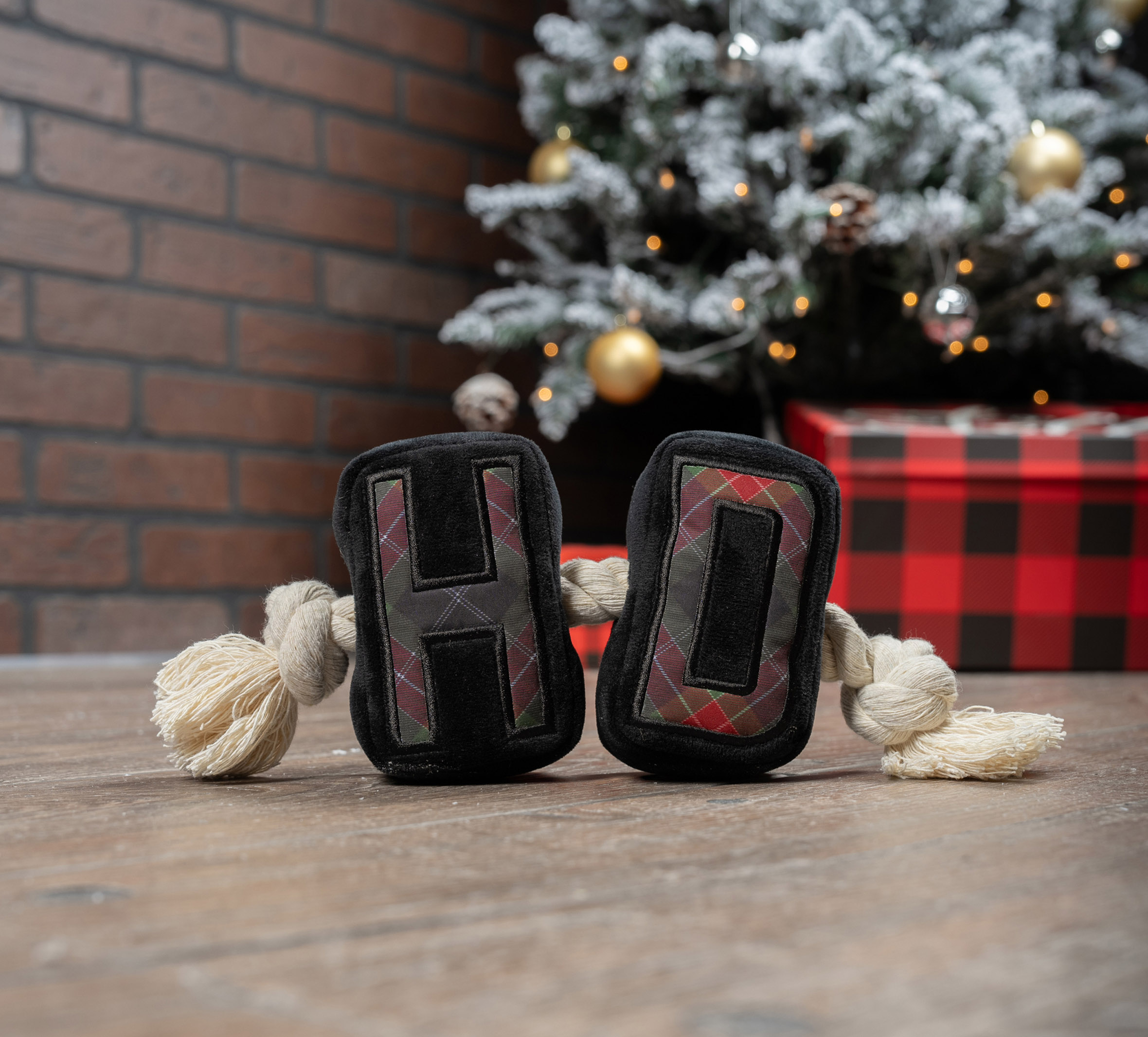 Holiday Plaid Pet Toy