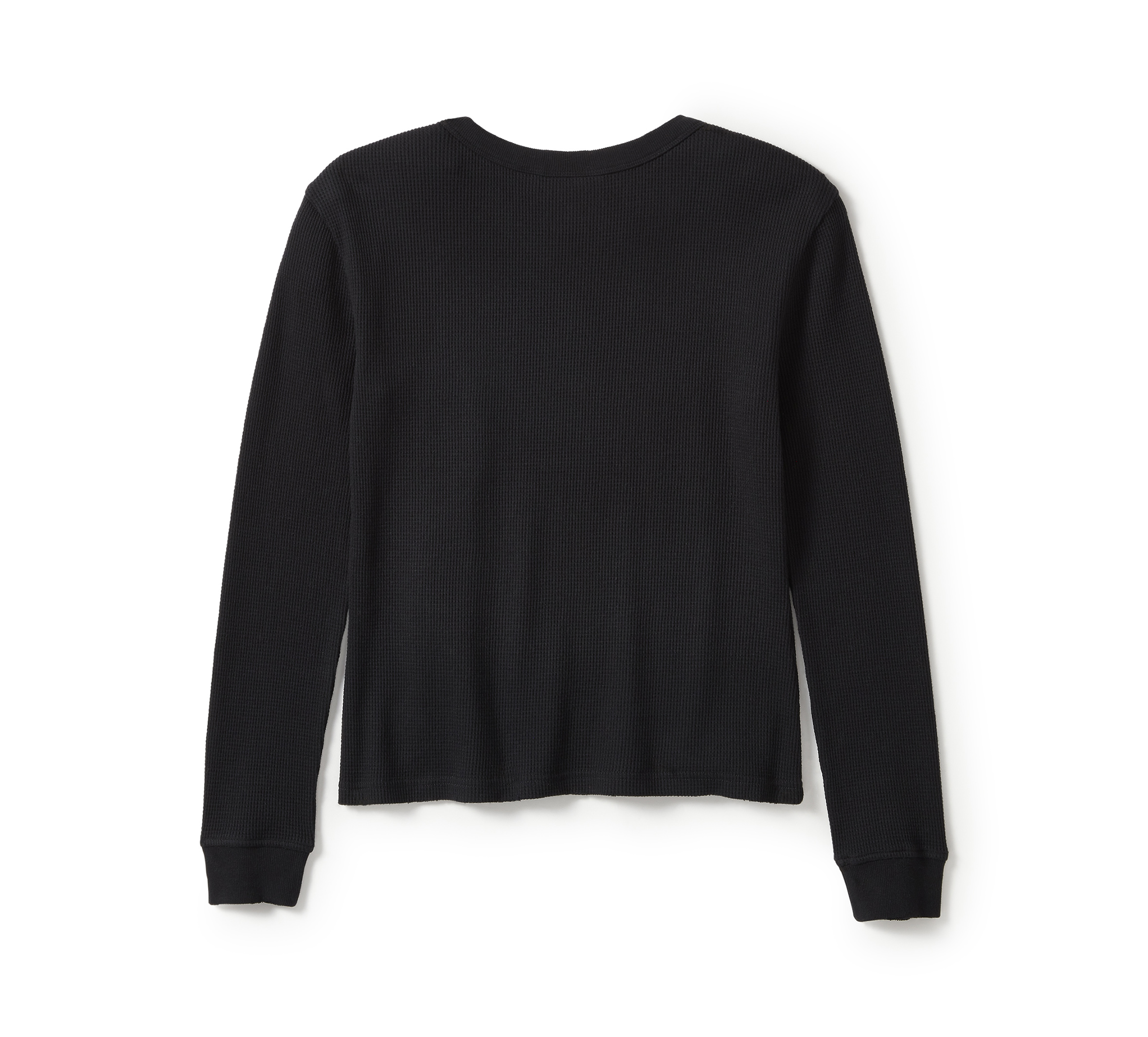 Women's Neon Eagle Distressed Waffle Knit Long Sleeve