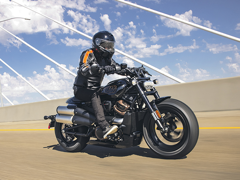 Person riding a Sporster S