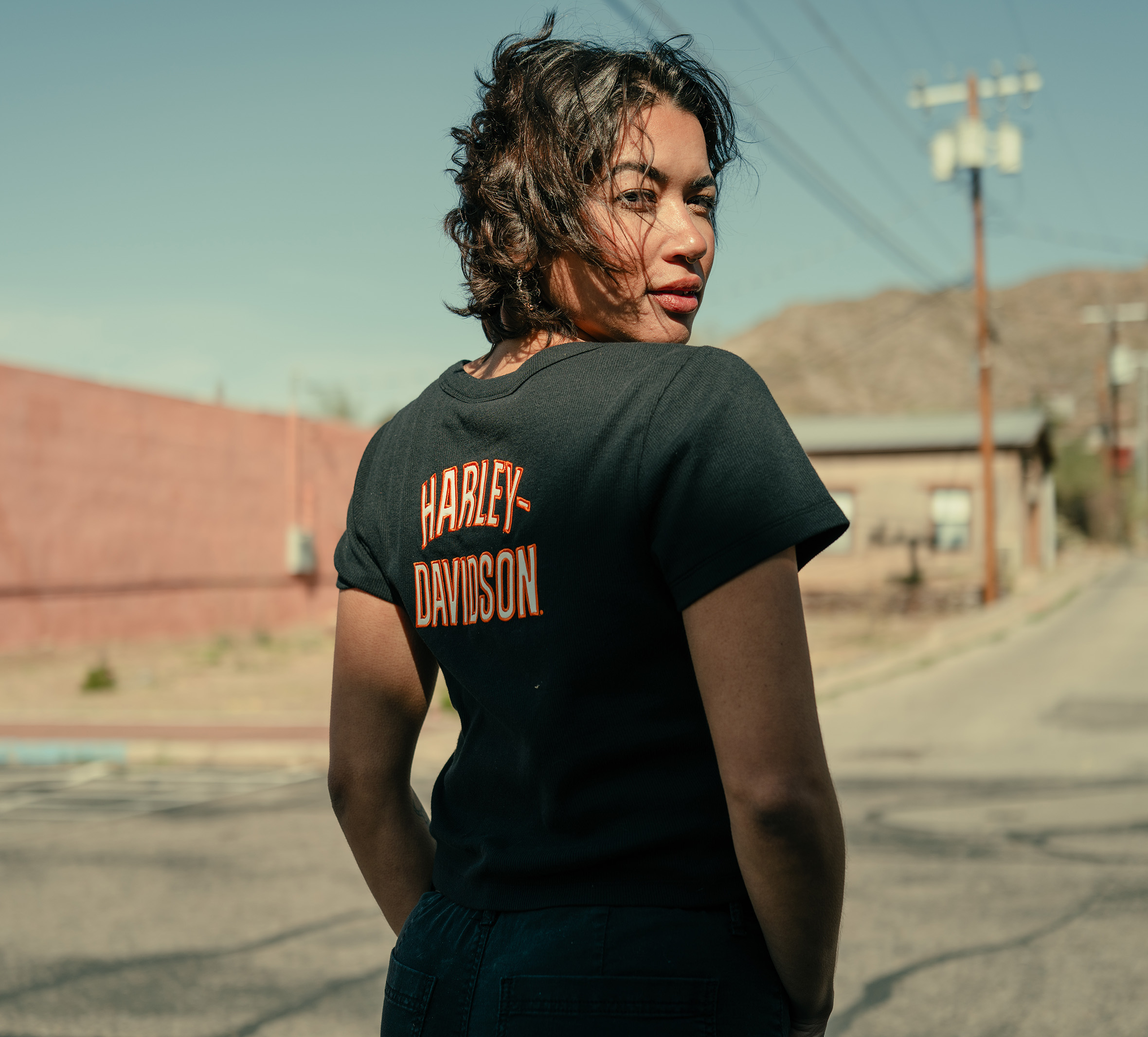 Women's Essential Arched Font Babydoll Tee