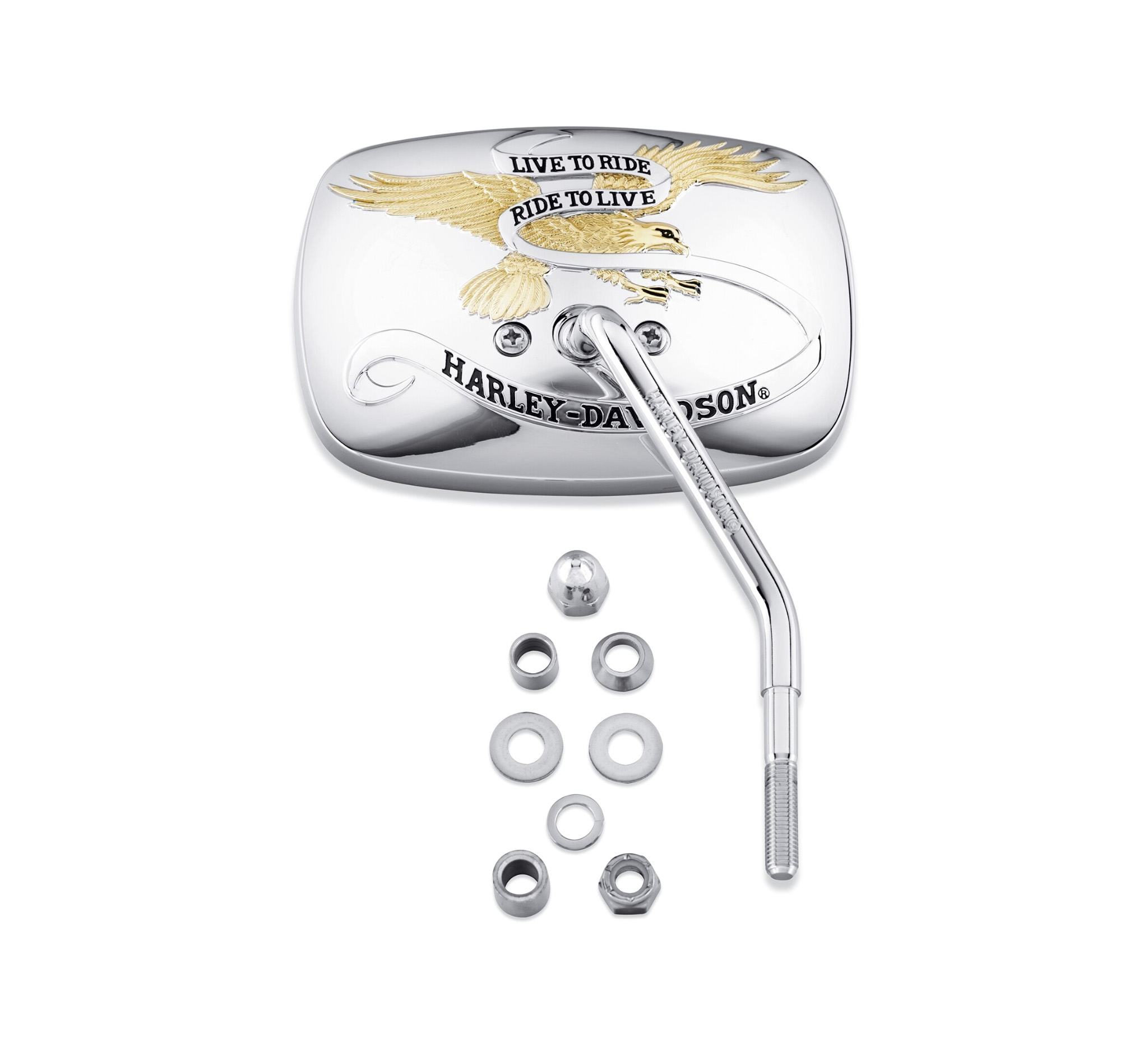 Rétroviseur d’une pièce à tige courte Live To Ride - côté droit