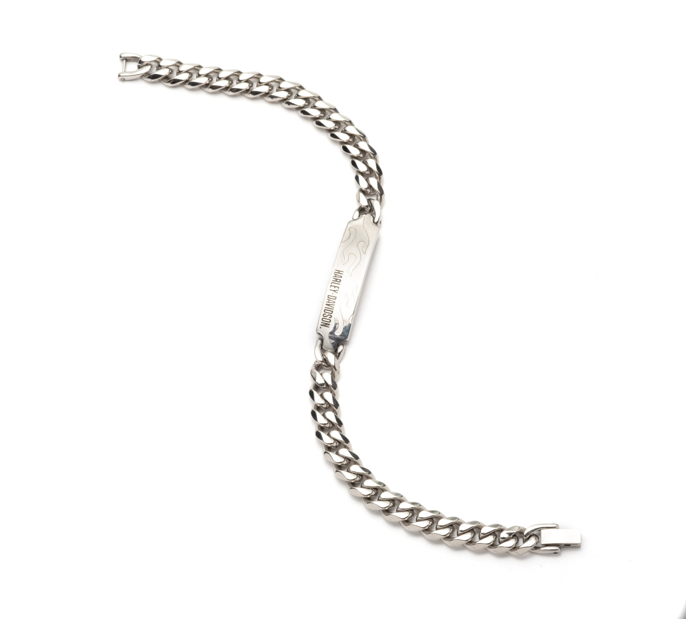 Men's 9" Harley-Davidson® Etched Flame Flex Bracelet