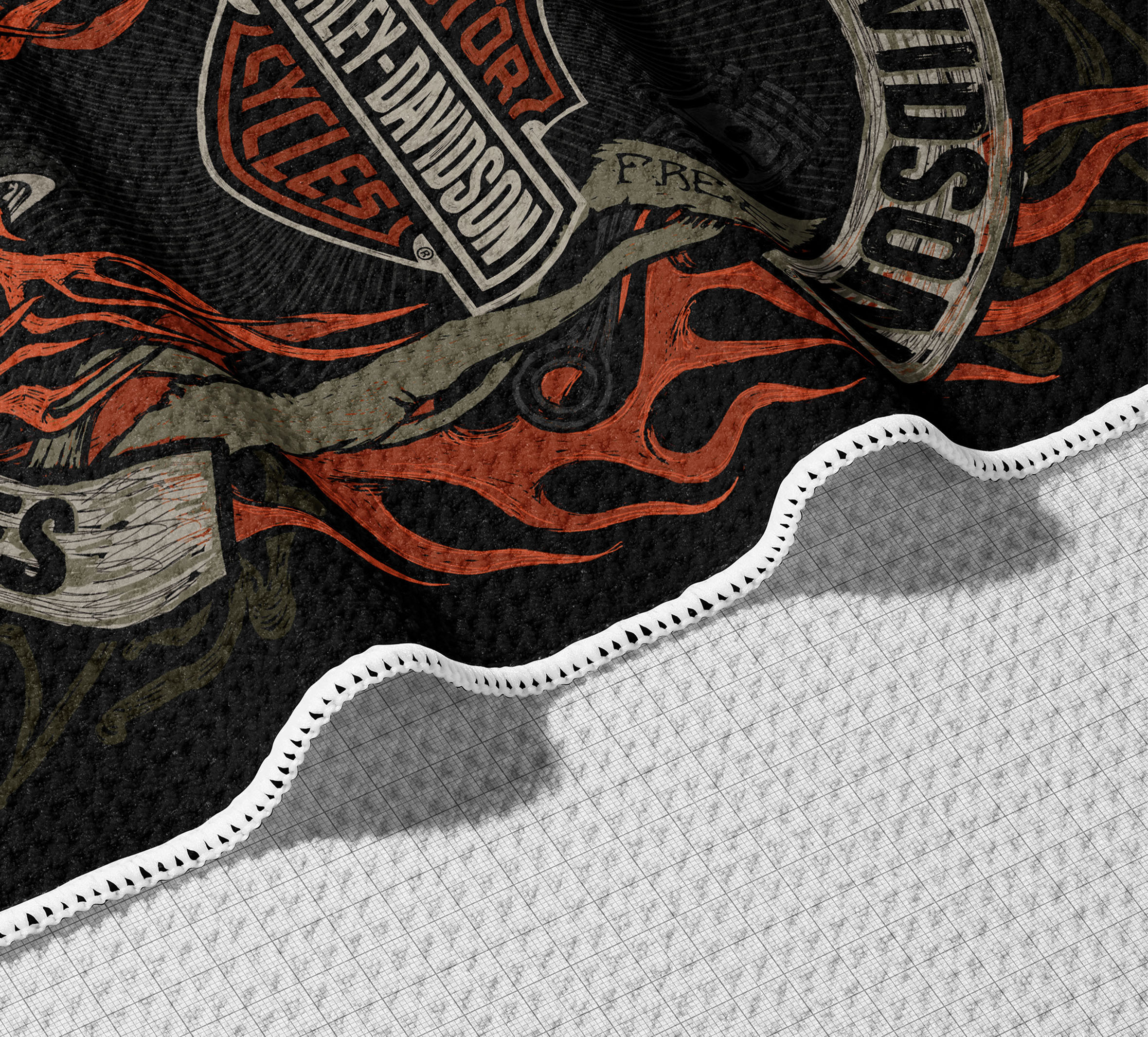 Skull & Snake Sand Free Waffle Weave Beach Towel