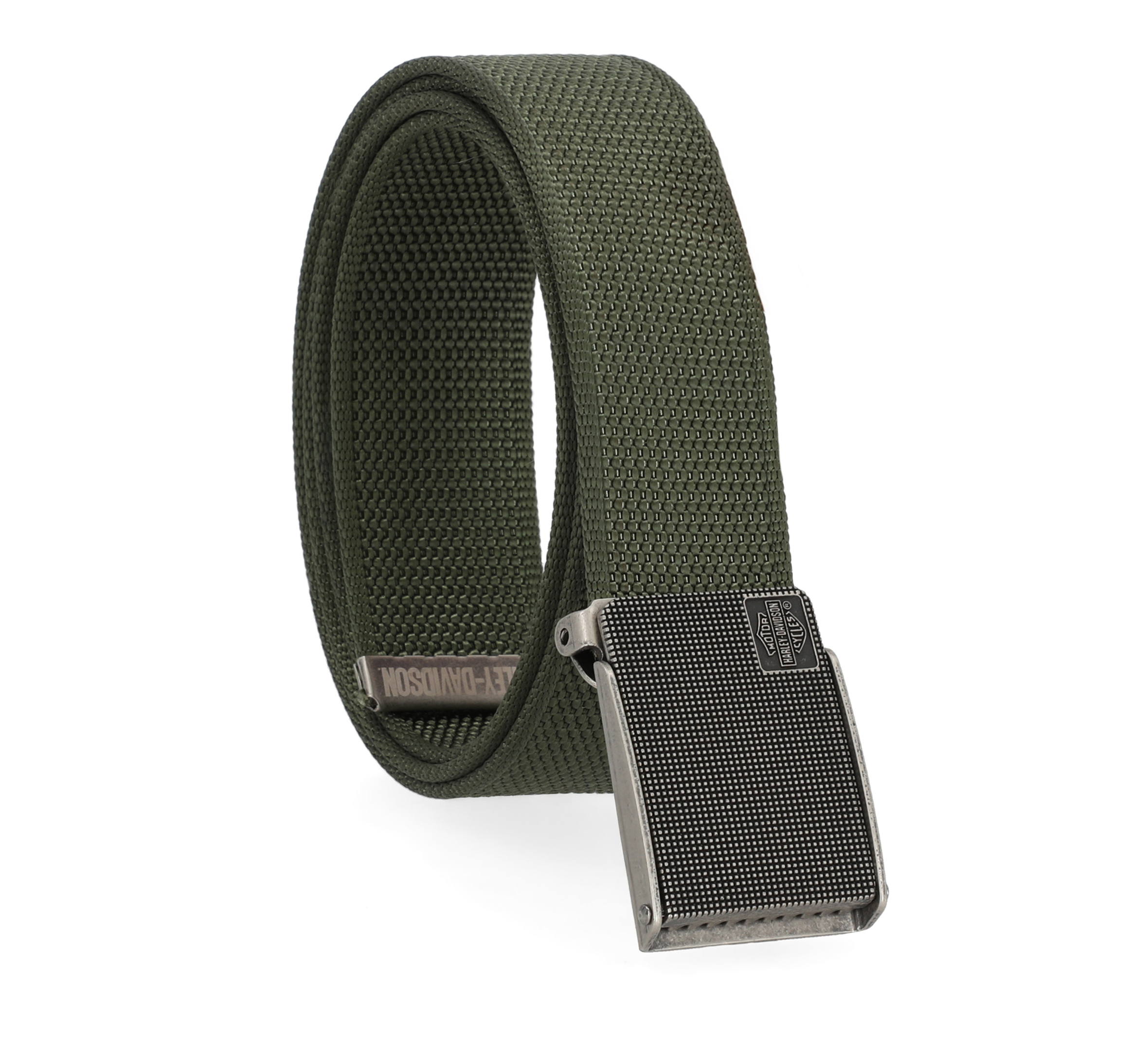 Bar & Shield Metal Buckle Web Belt