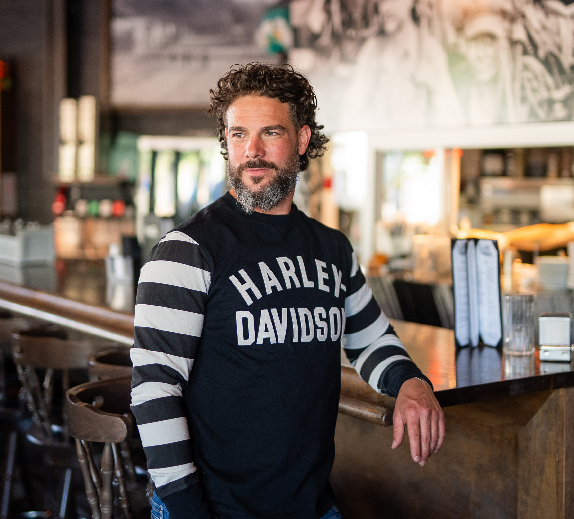 Harley-Davidson ストライプ柄 長袖シャツ　　ビンテージ物 Long Sleeve Striped Sleeve Jersey | Harley-Davidson USA