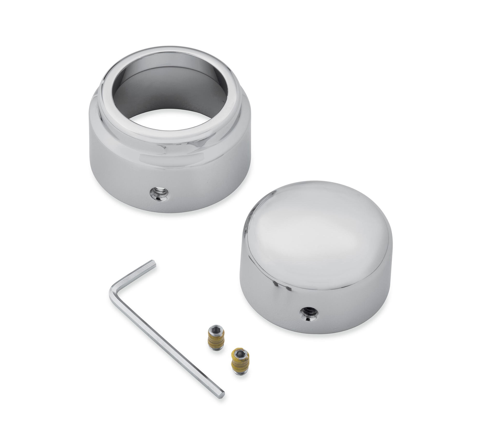 Rear Axle Nut Covers - Chrome