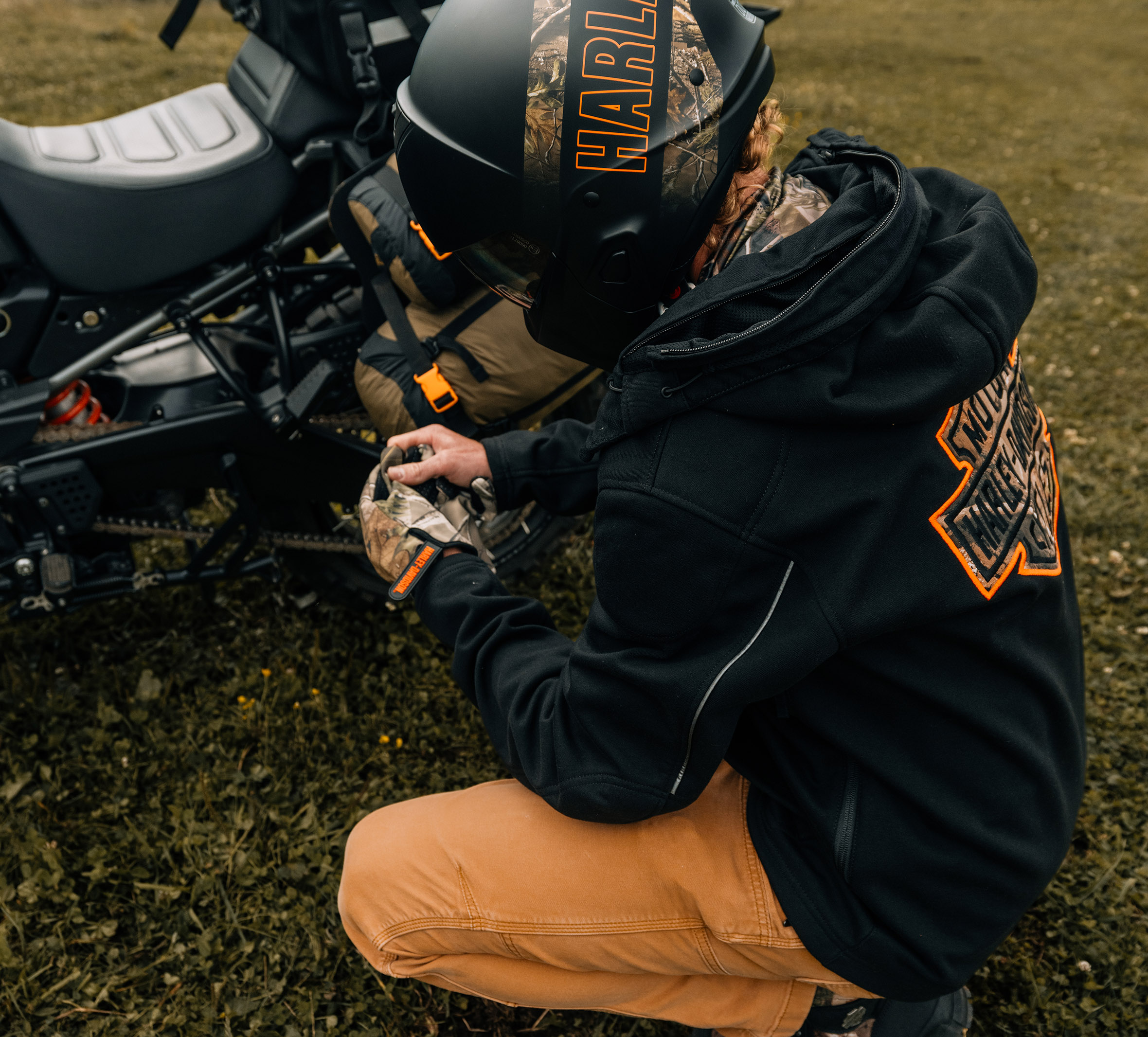 Men's Harley-Davidson x Realtree Deflector Hooded Riding Fleece