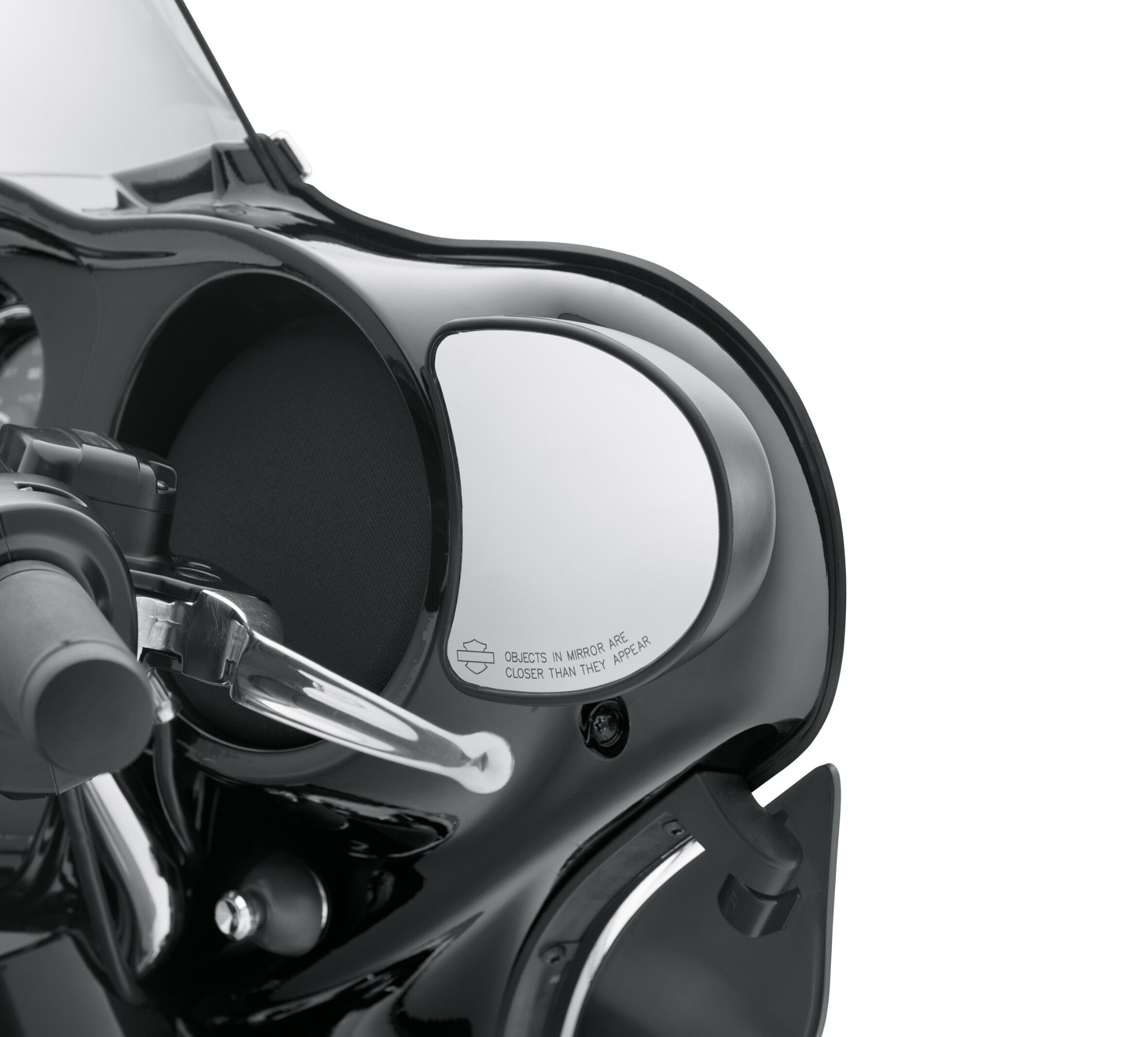 Black Fairing Mount Mirrors