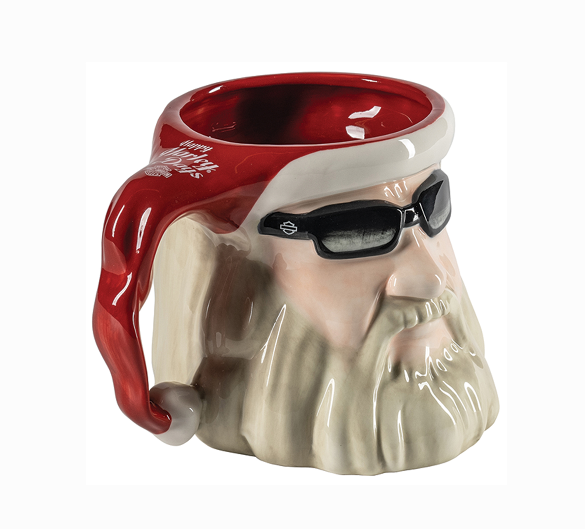 Biker Santa Sculpted Mug