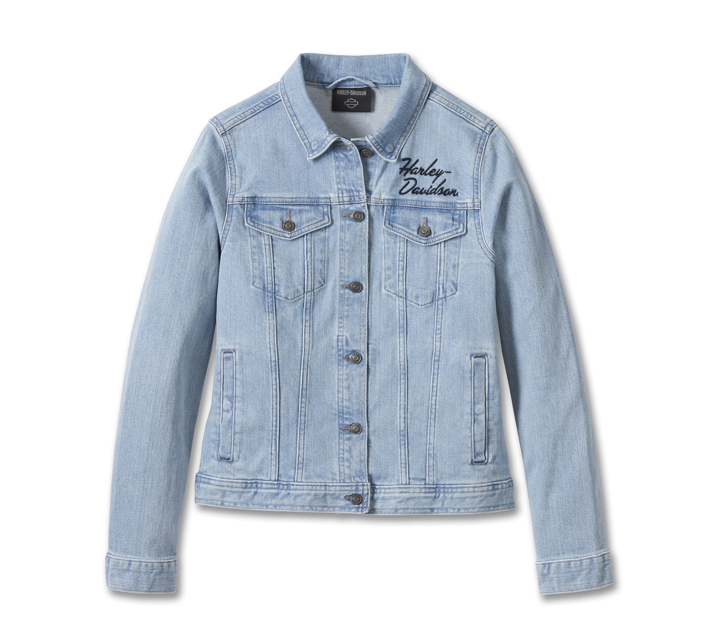 Women's Silver Wing Stretch Denim Jacket