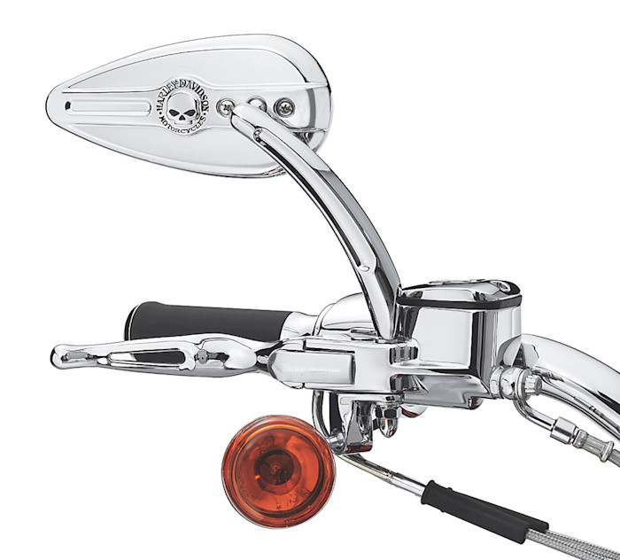 Willie G Skull Teardrop Mirrors 2