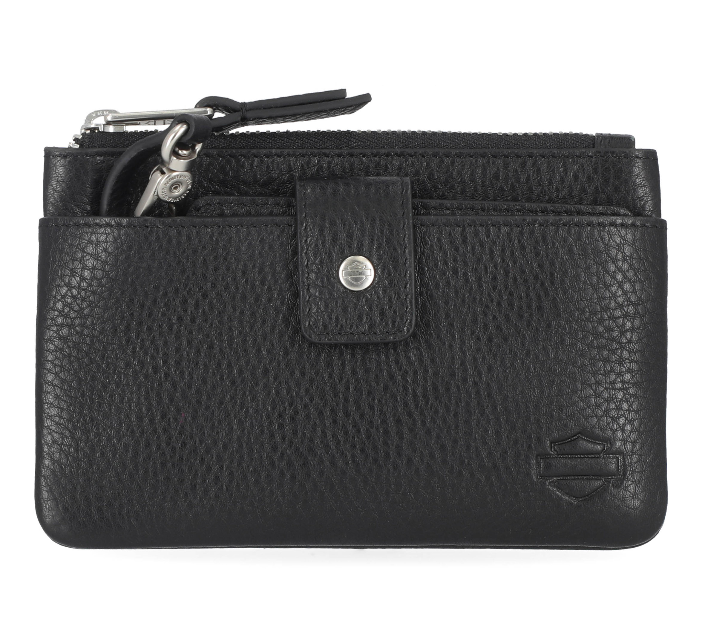 Women's Vintage Rivet Leather Coin Case Wallet